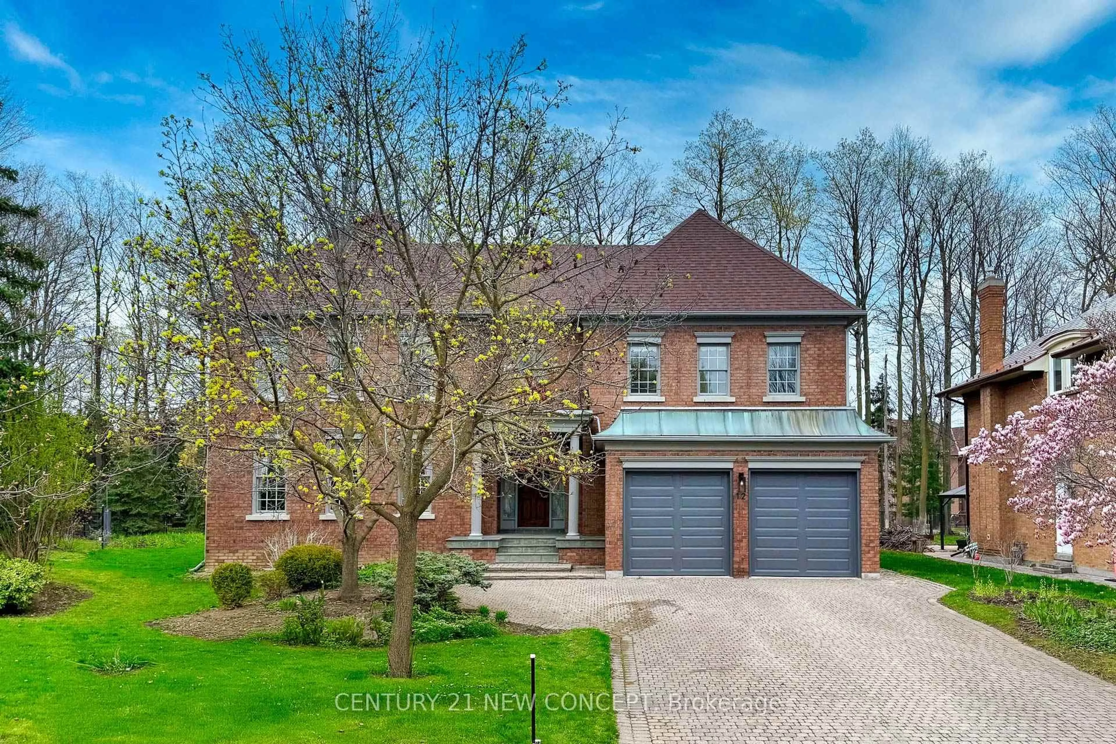Home with brick exterior material, street for 12 Chaplin Crt, Richmond Hill Ontario L4B 2Y1