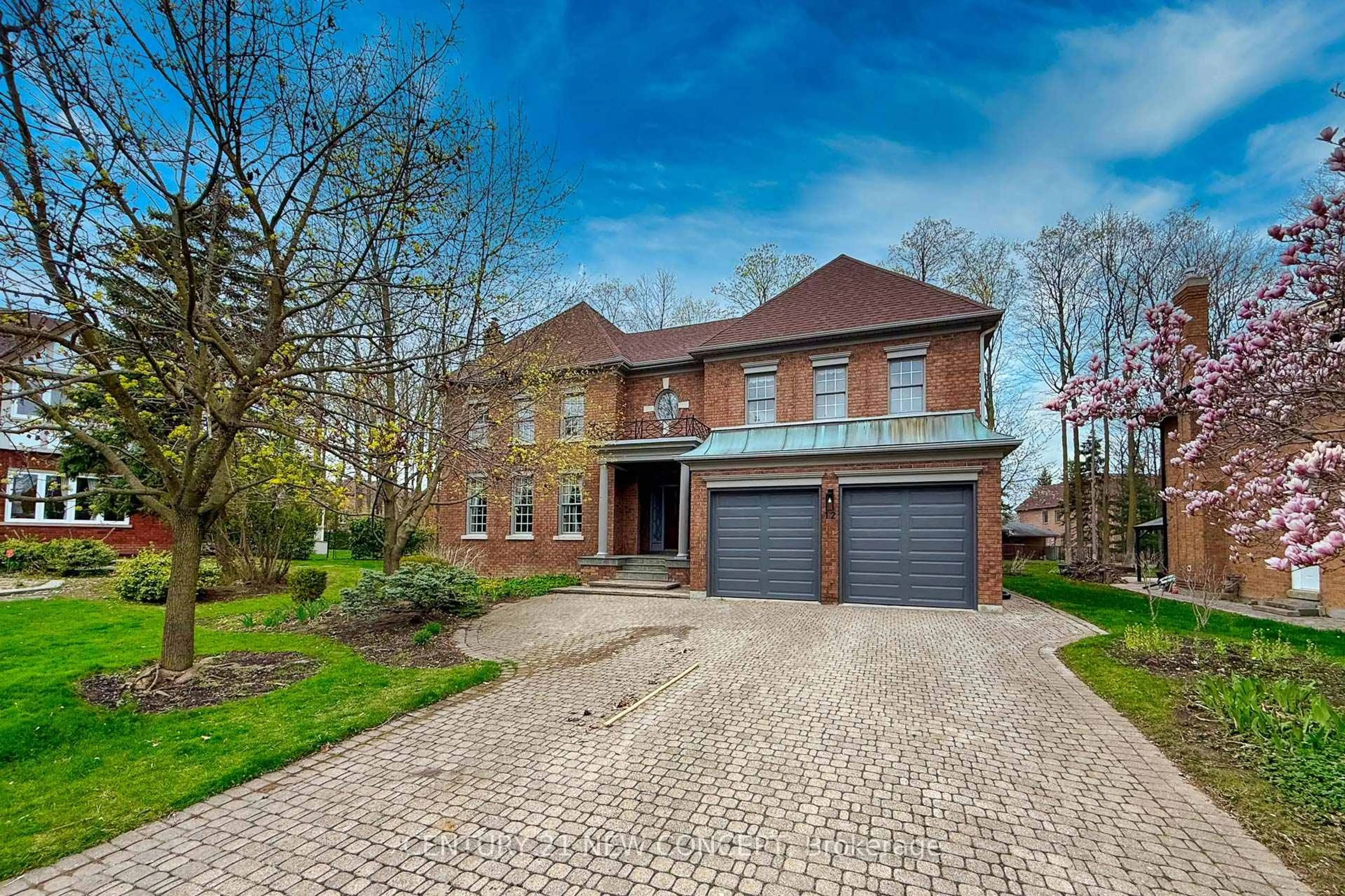 Home with brick exterior material, street for 12 Chaplin Crt, Richmond Hill Ontario L4B 2Y1