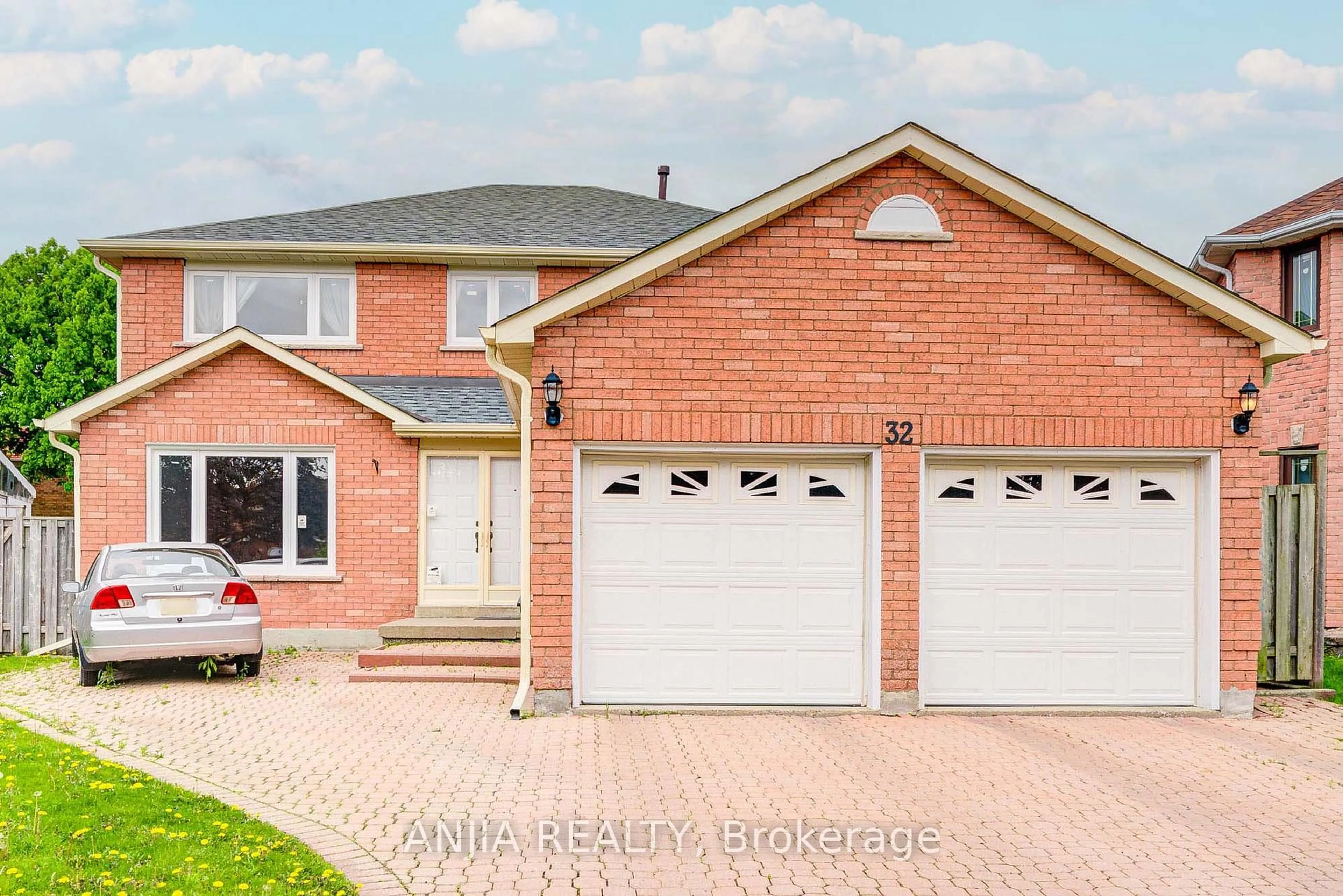 Home with brick exterior material, street for 32 Brackin Rd, Markham Ontario L3R 6S1