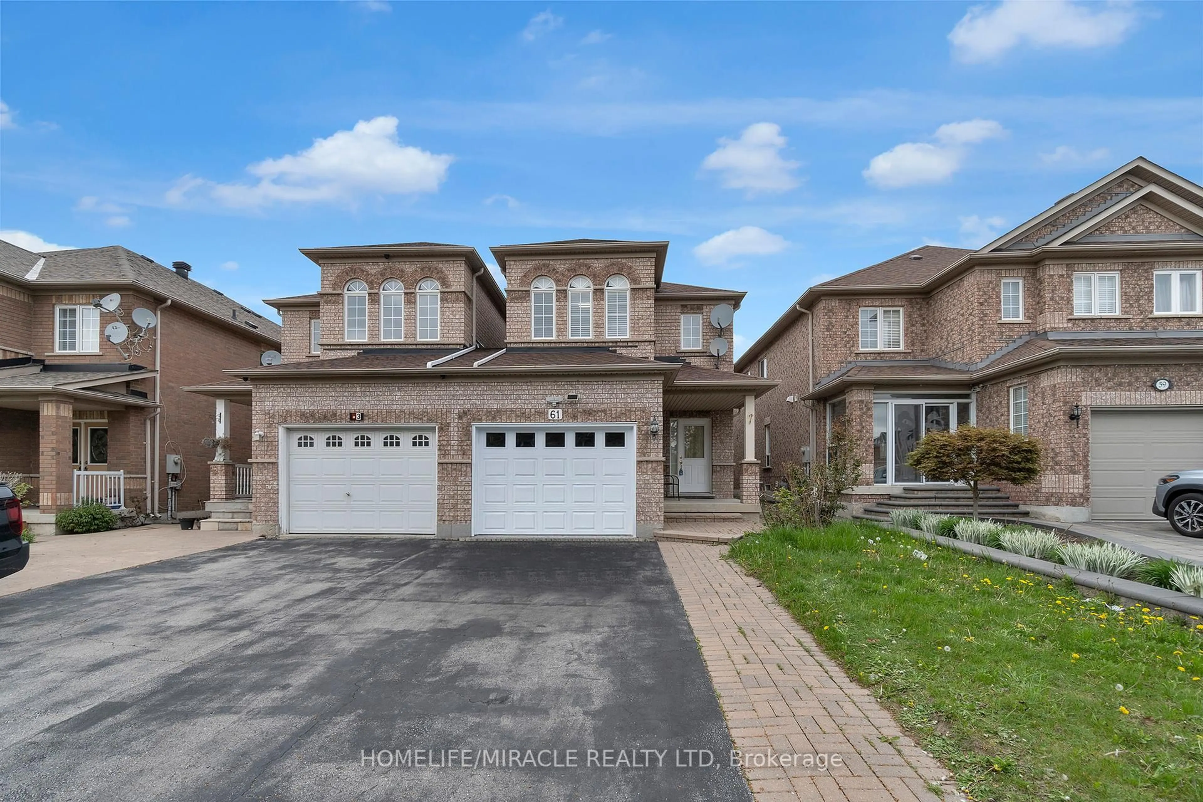 Home with brick exterior material, street for 61 Deepsprings Cres, Vaughan Ontario L6A 3L7