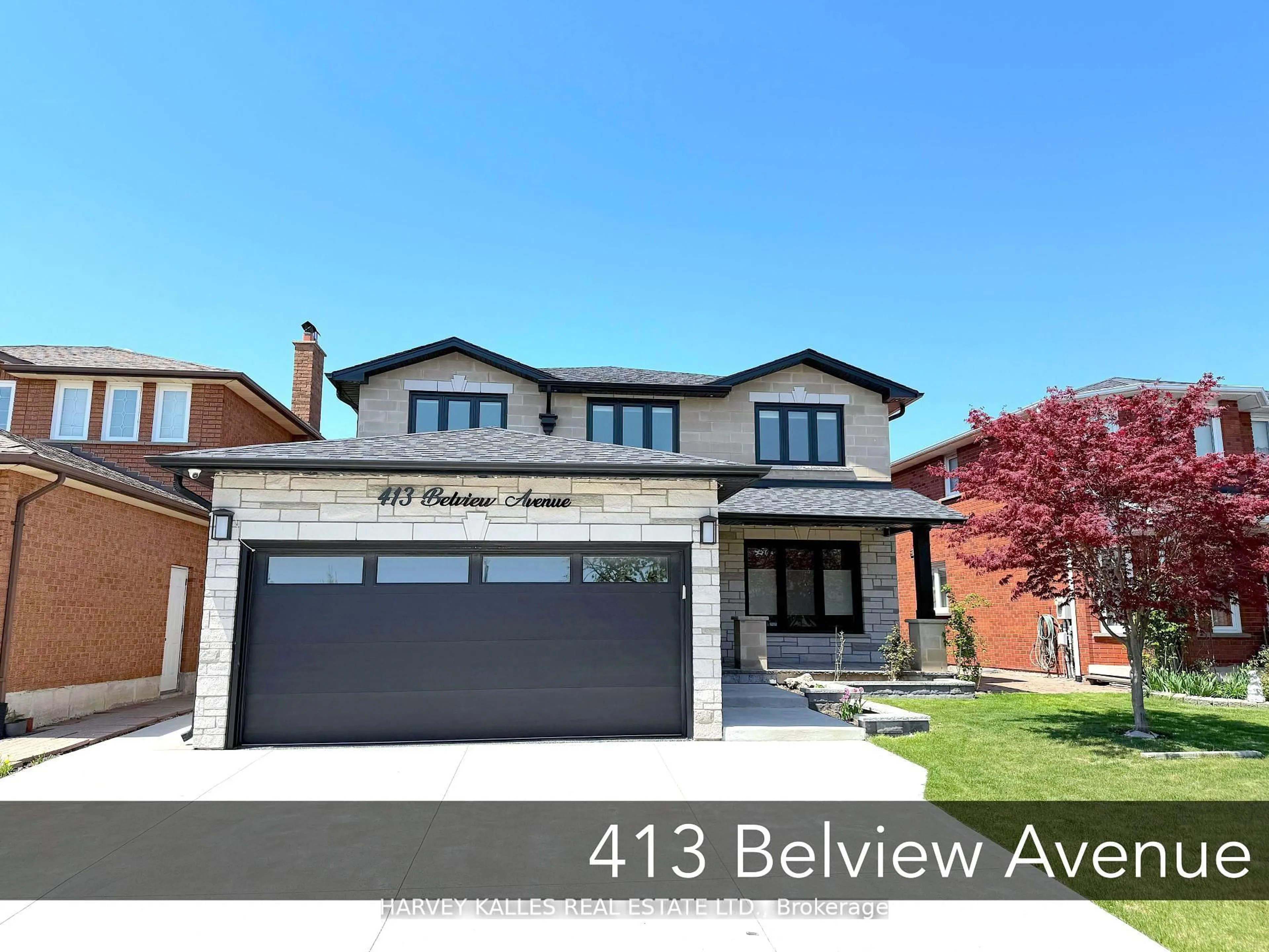 Home with brick exterior material, street for 413 Belview Ave, Vaughan Ontario L4L 7T7