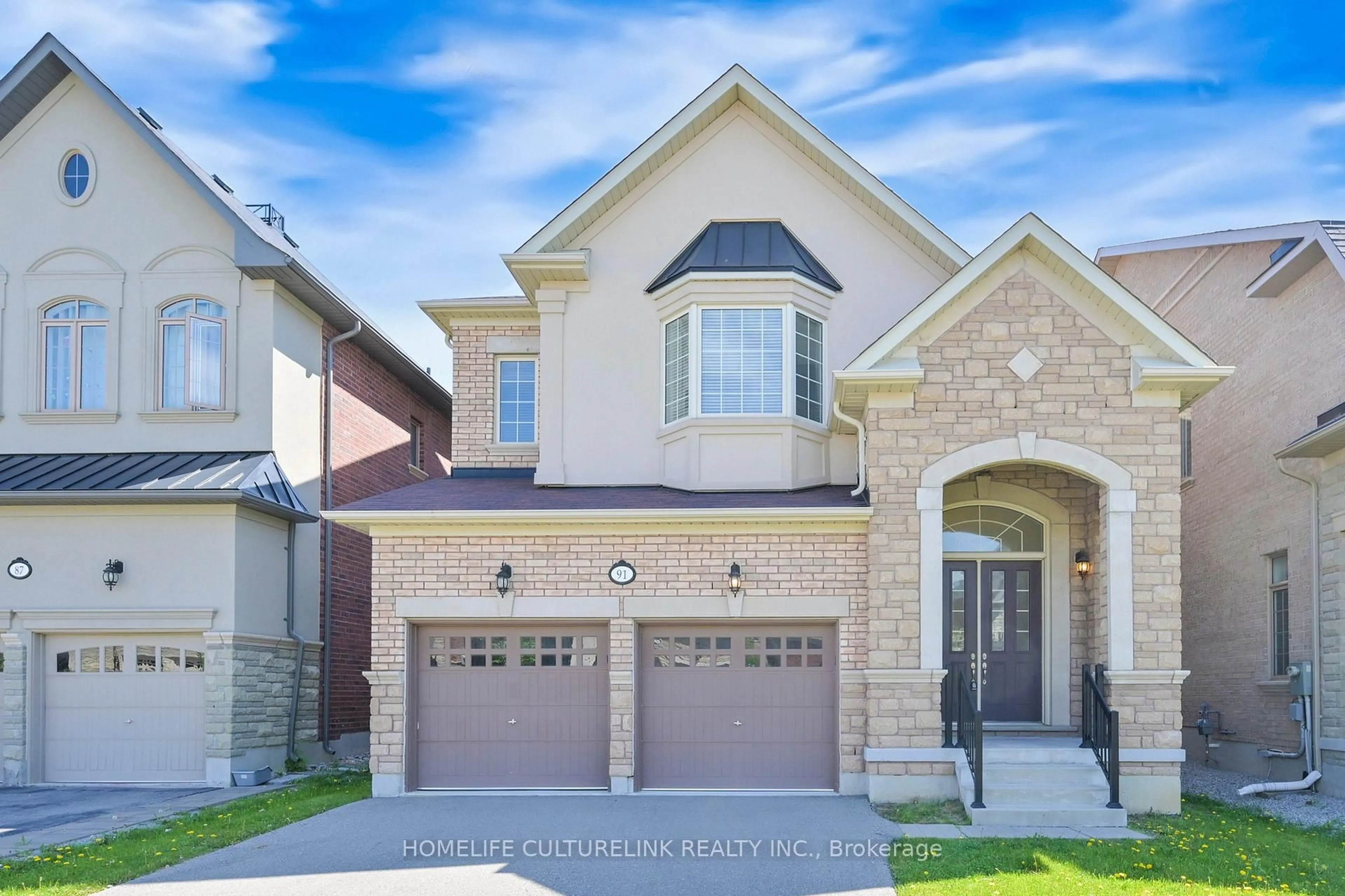 Home with brick exterior material, street for 91 Chaiwood Crt, Vaughan Ontario L6A 0Z9