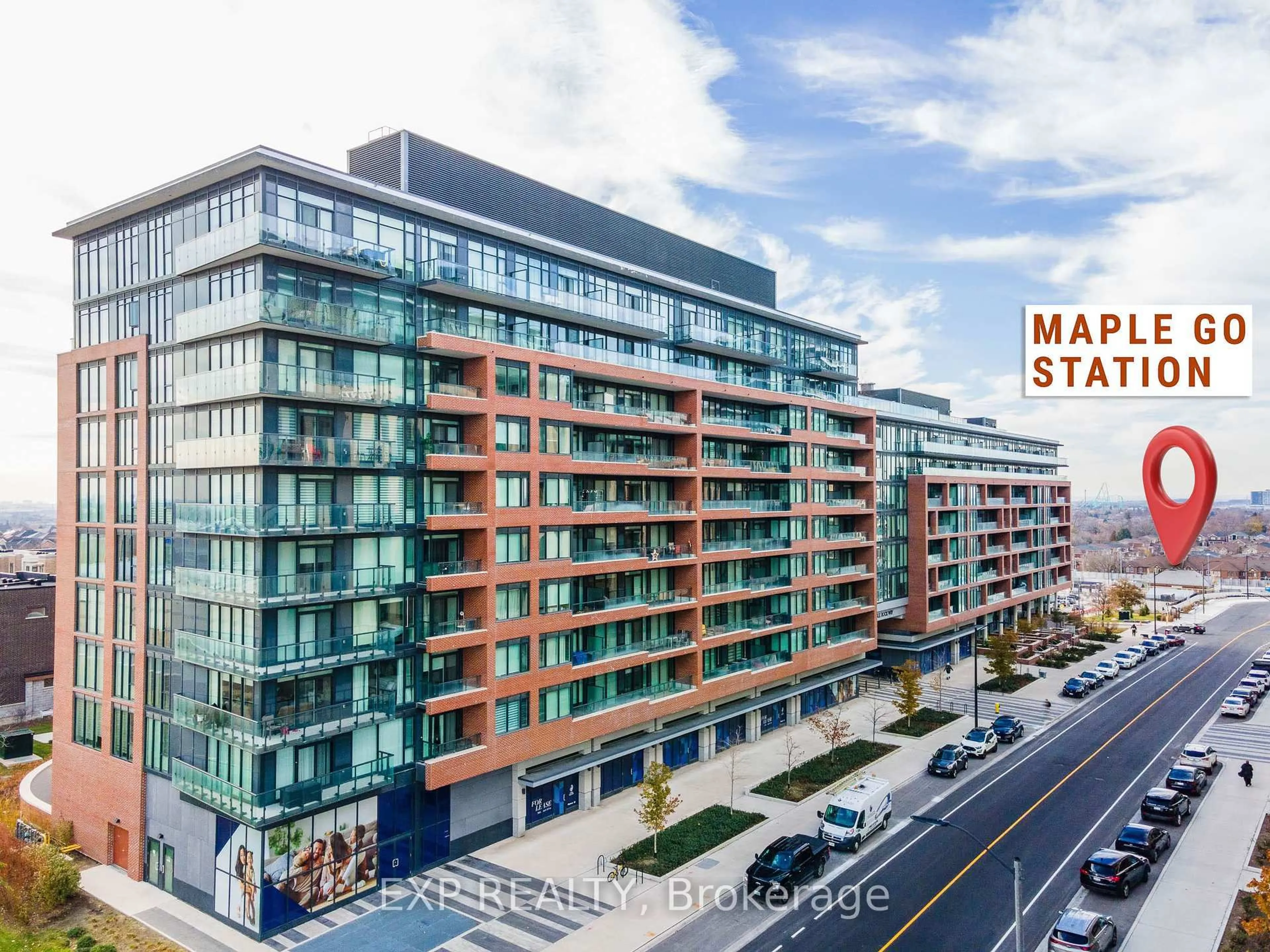 A pic from outside/outdoor area/front of a property/back of a property/a pic from drone, city buildings view from balcony for 99 Eagle Rock Way #727, Vaughan Ontario L6A 5A7