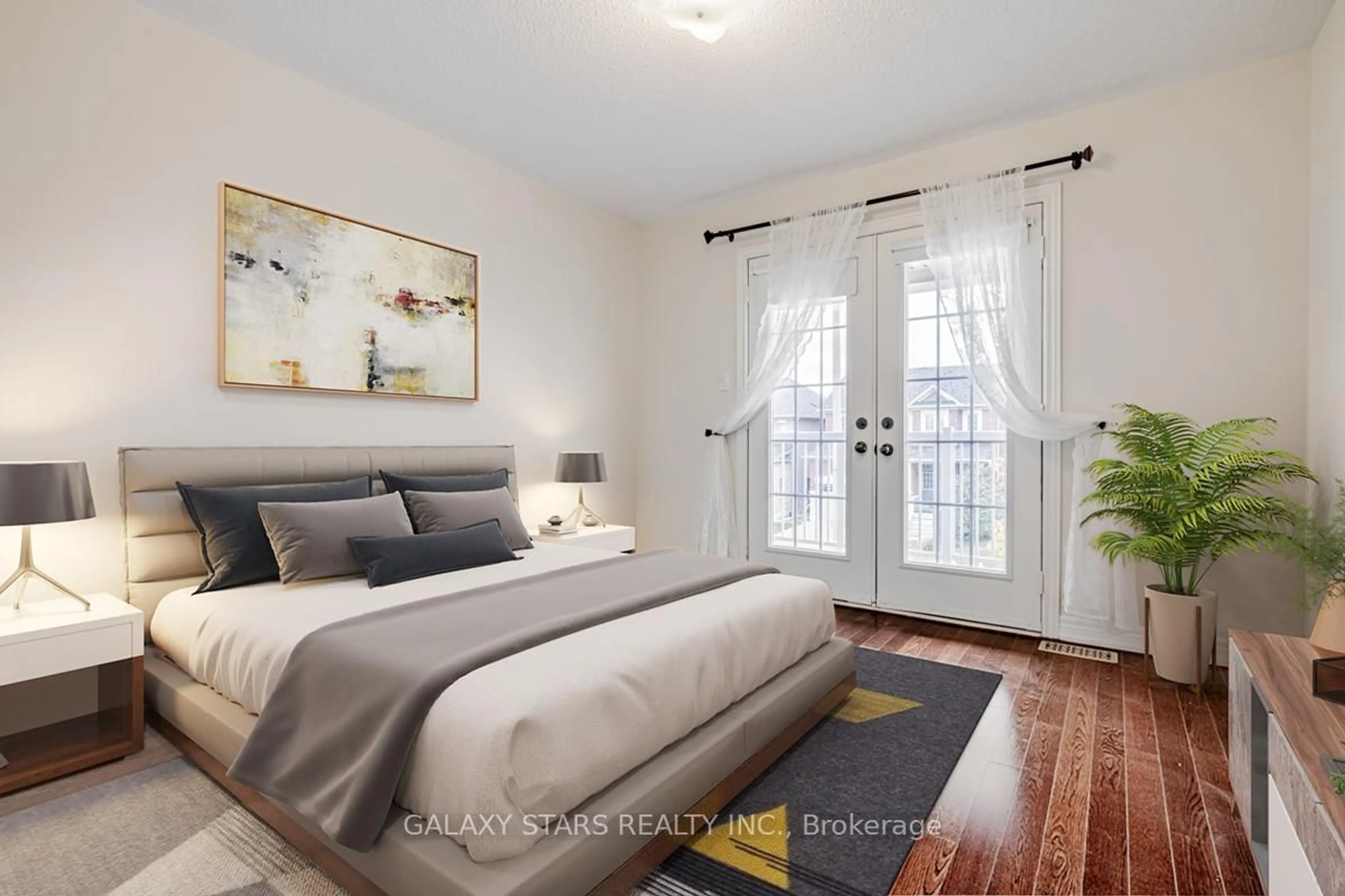 Bedroom with bed, unknown for 63 Trudeau Dr, Vaughan Ontario L4H 0B7