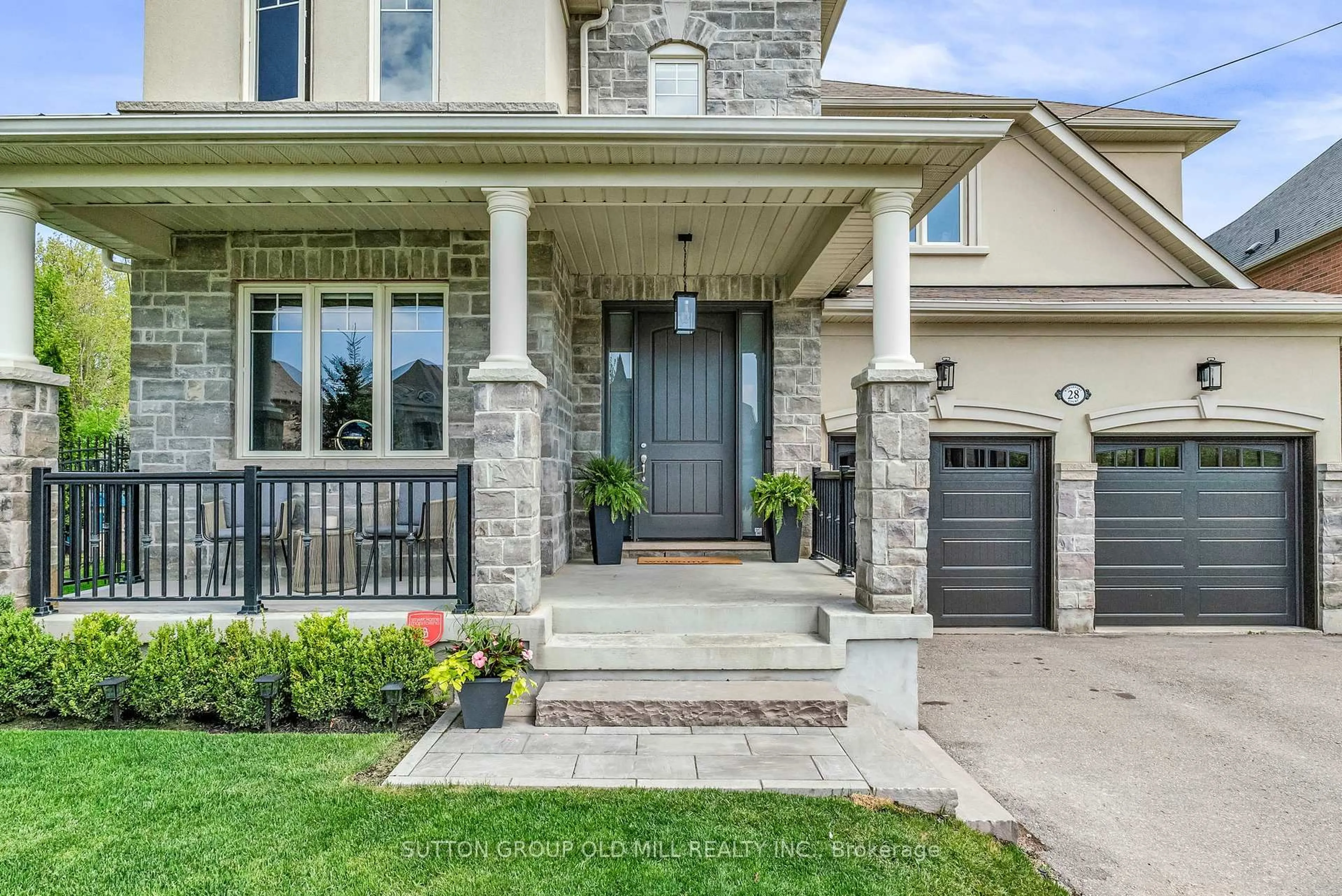 Home with brick exterior material, street for 28 Wedgeport Crt, King Ontario L0G 1N0