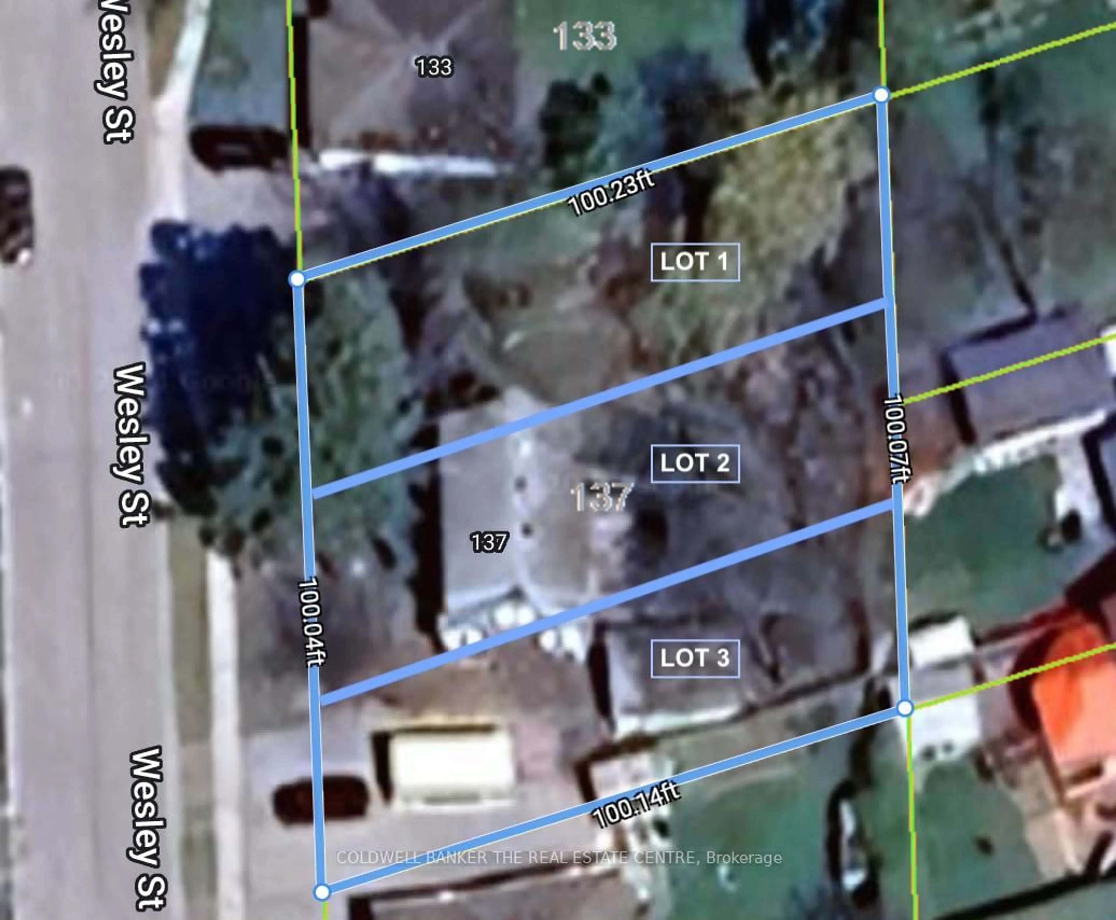A pic from outside/outdoor area/front of a property/back of a property/a pic from drone, street for 137 Wesley St, Newmarket Ontario L3Y 3N9