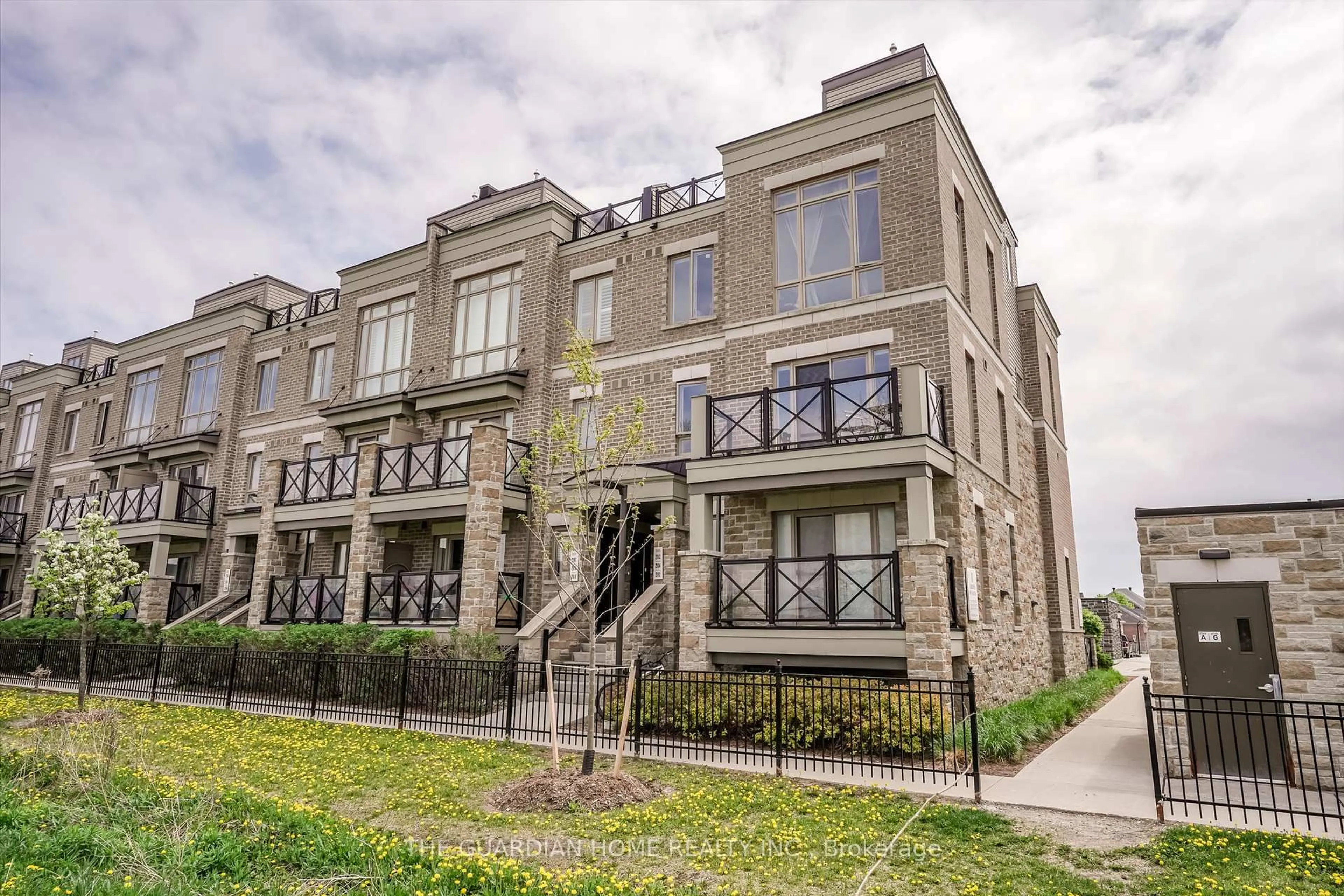 Home with brick exterior material, street for 10 Dunsheath Way #202, Markham Ontario L6B 1N3