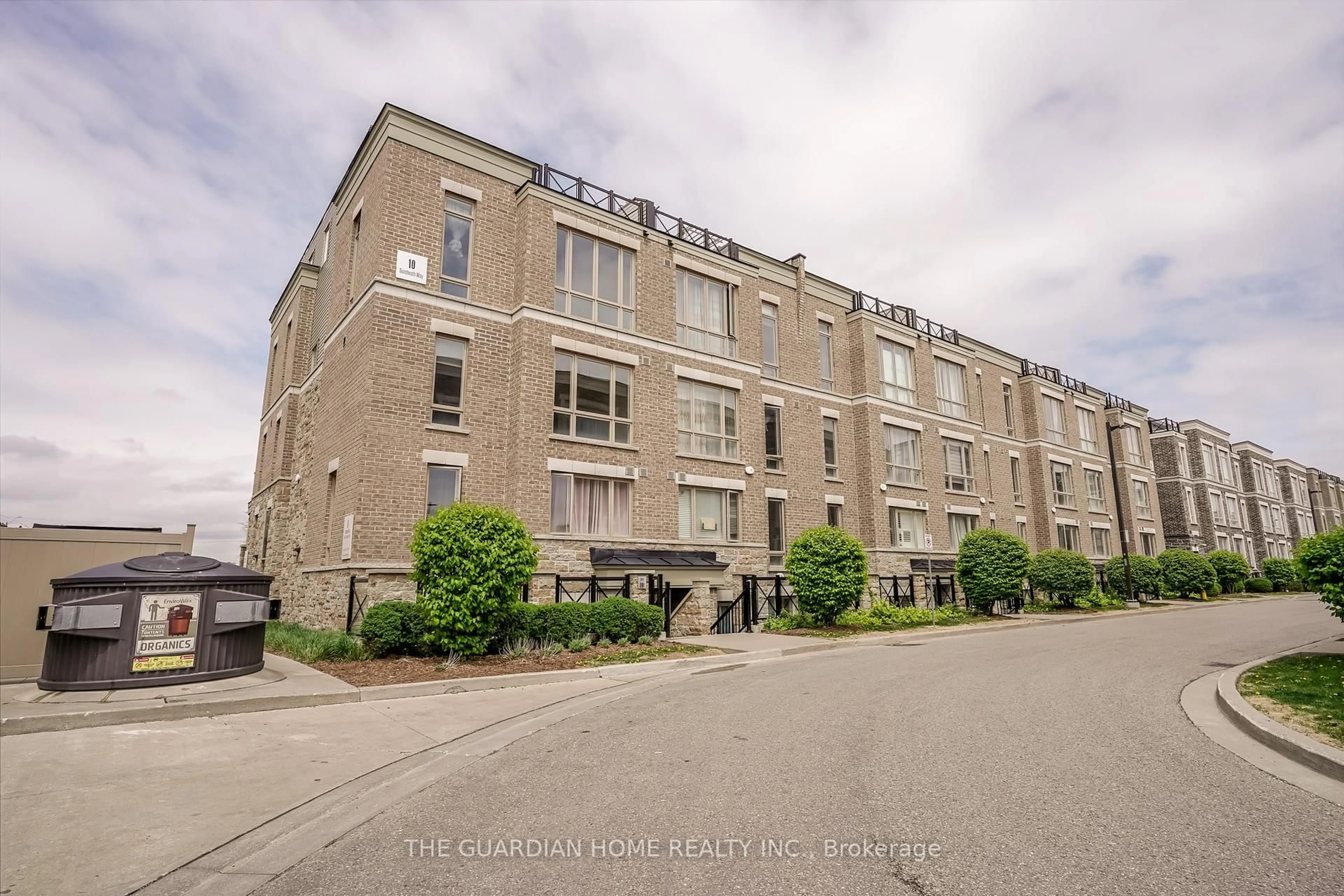 A pic from outside/outdoor area/front of a property/back of a property/a pic from drone, street for 10 Dunsheath Way #202, Markham Ontario L6B 1N3