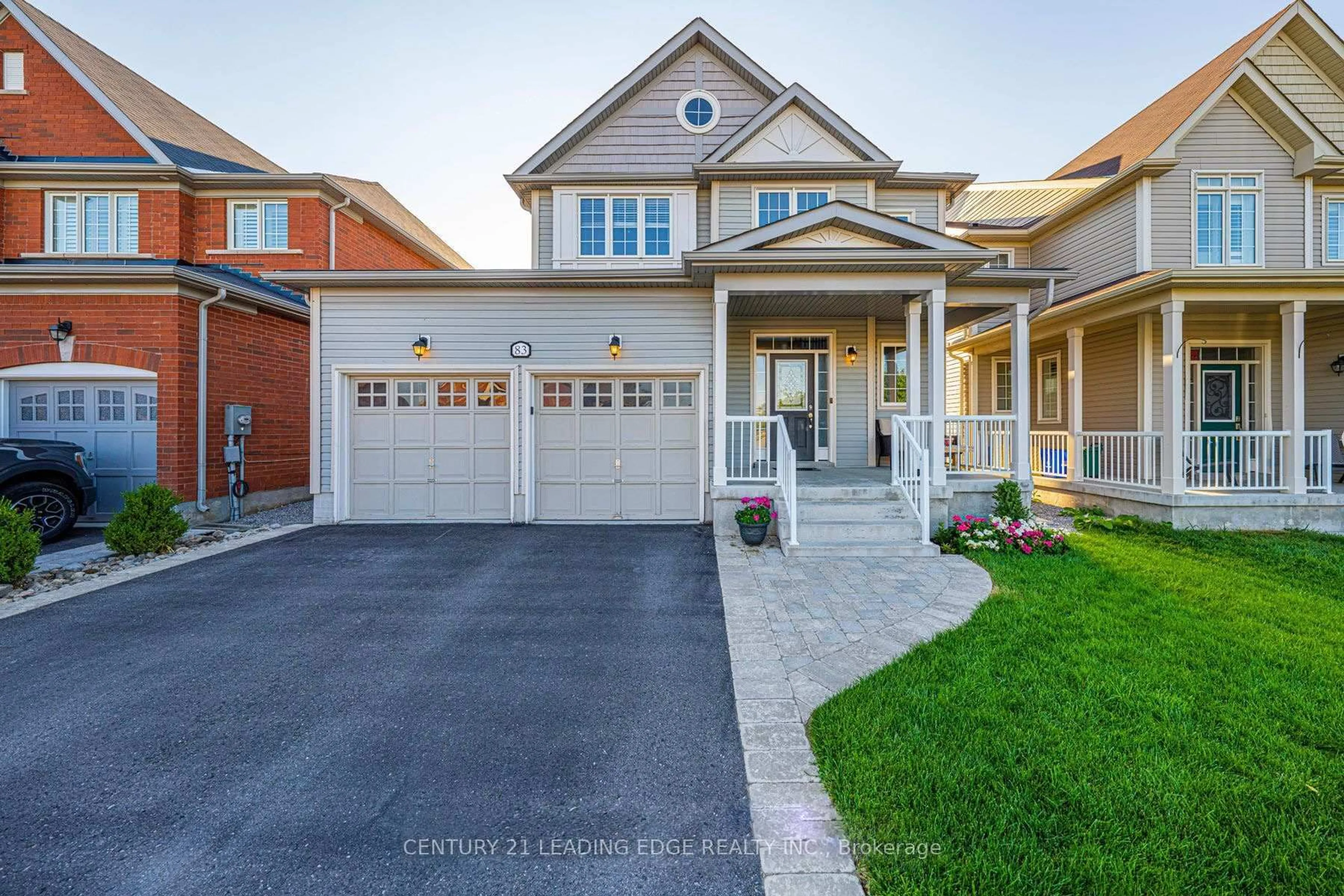Home with brick exterior material, street for 83 Thornlodge Dr, Georgina Ontario L4P 0B6