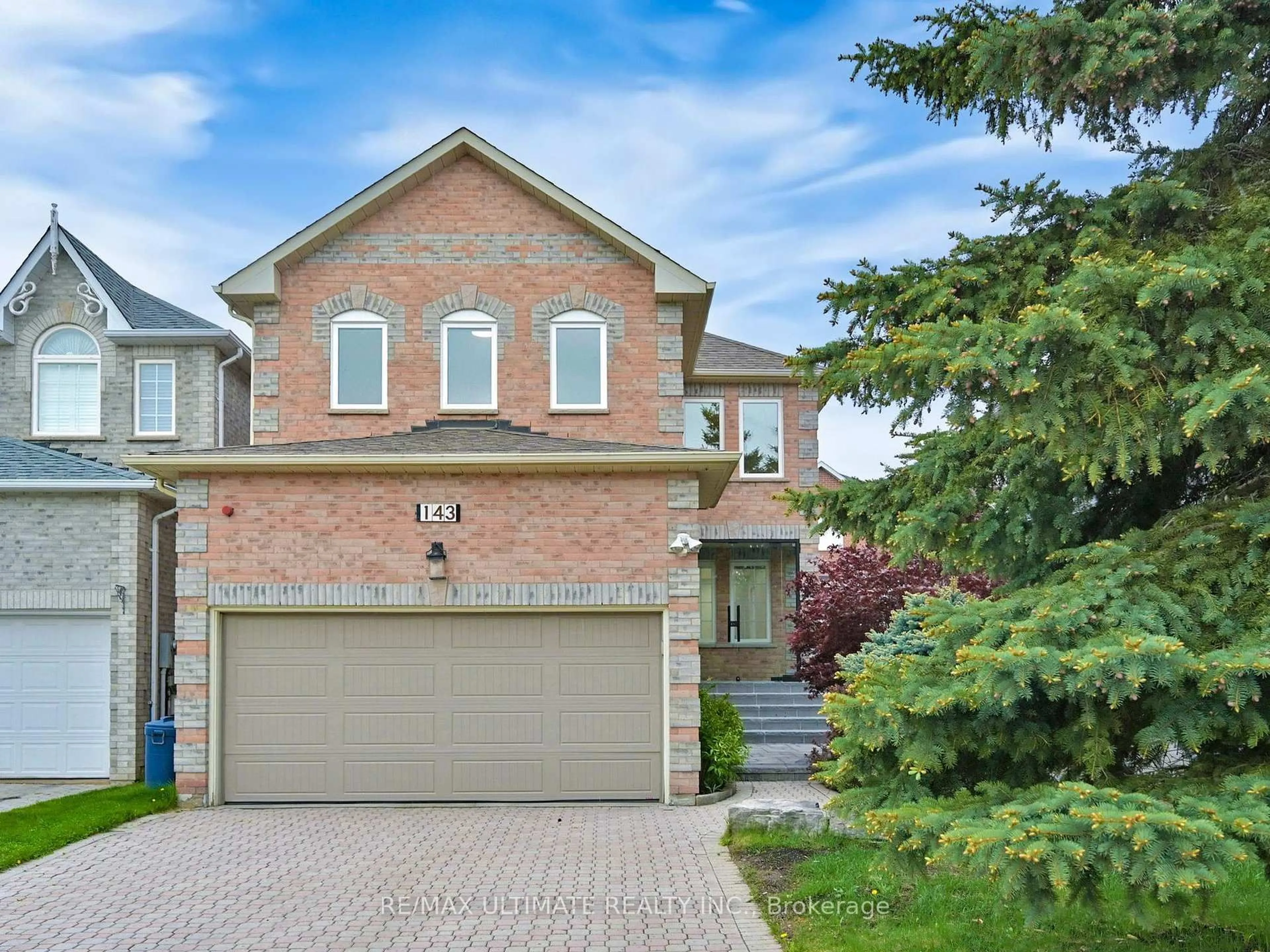 Home with brick exterior material, street for 143 Halterwood Circ, Markham Ontario L3P 7T2