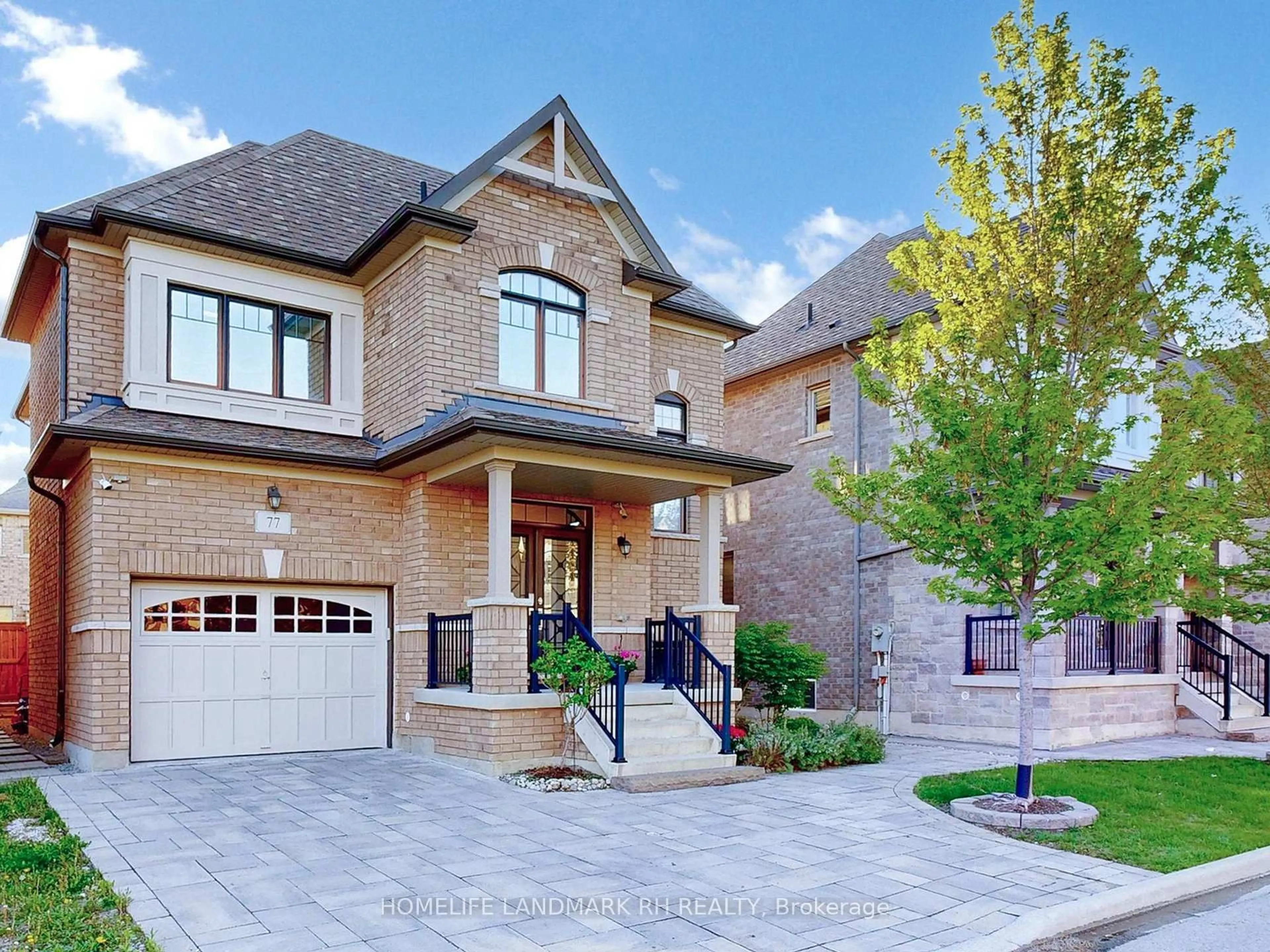 Home with brick exterior material, street for 77 Collier Cres, Markham Ontario L6E 0E7