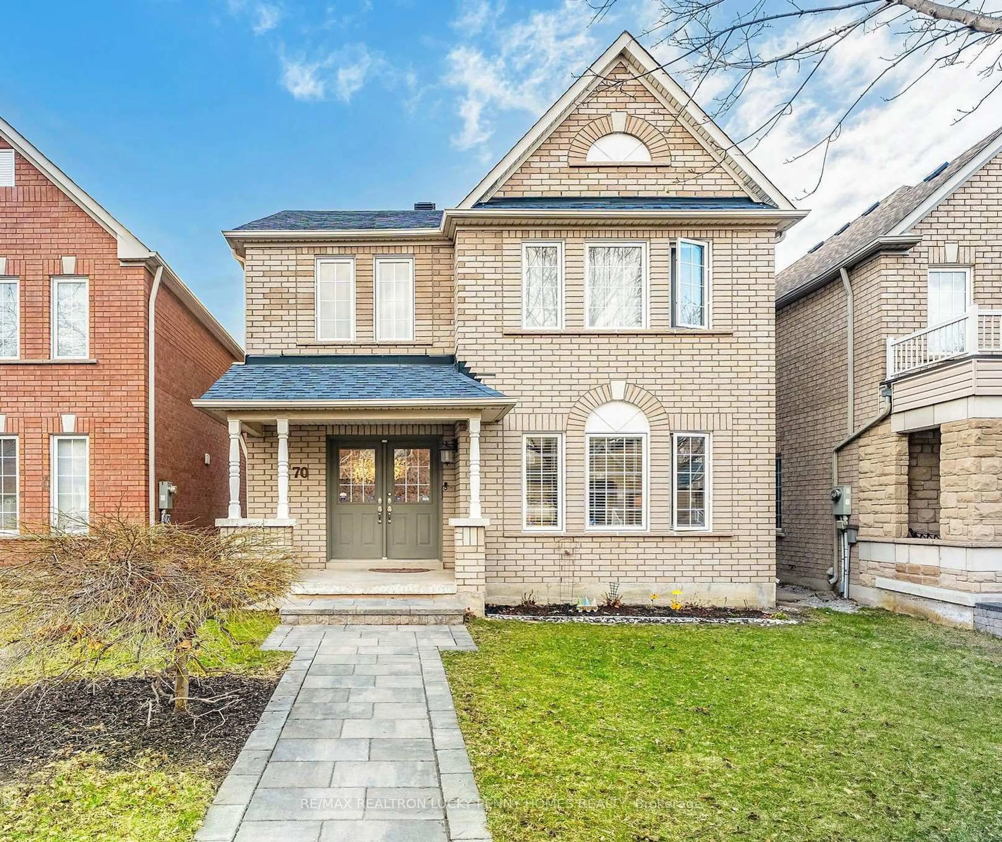 Home with brick exterior material, street for 70 Lucien St, Markham Ontario L3R 5E1