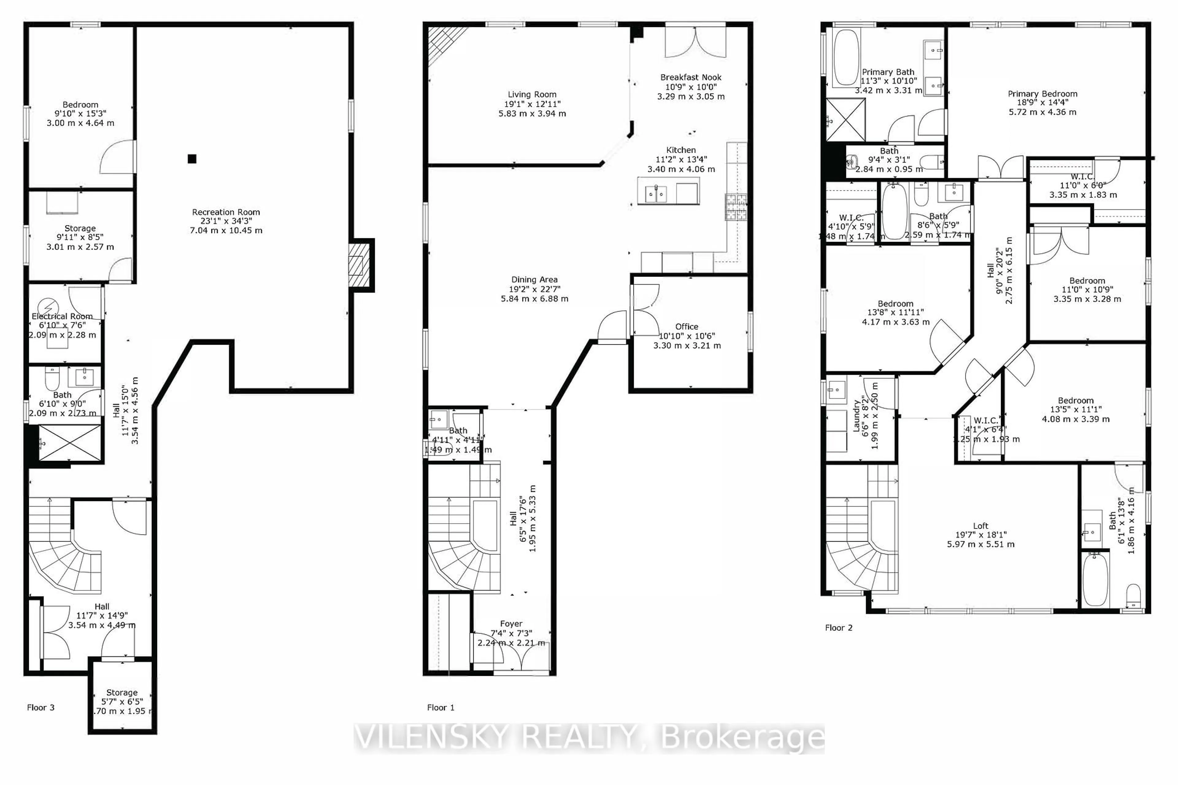 Floor plan for 72 Baldry Ave, Vaughan Ontario L6A 4X9