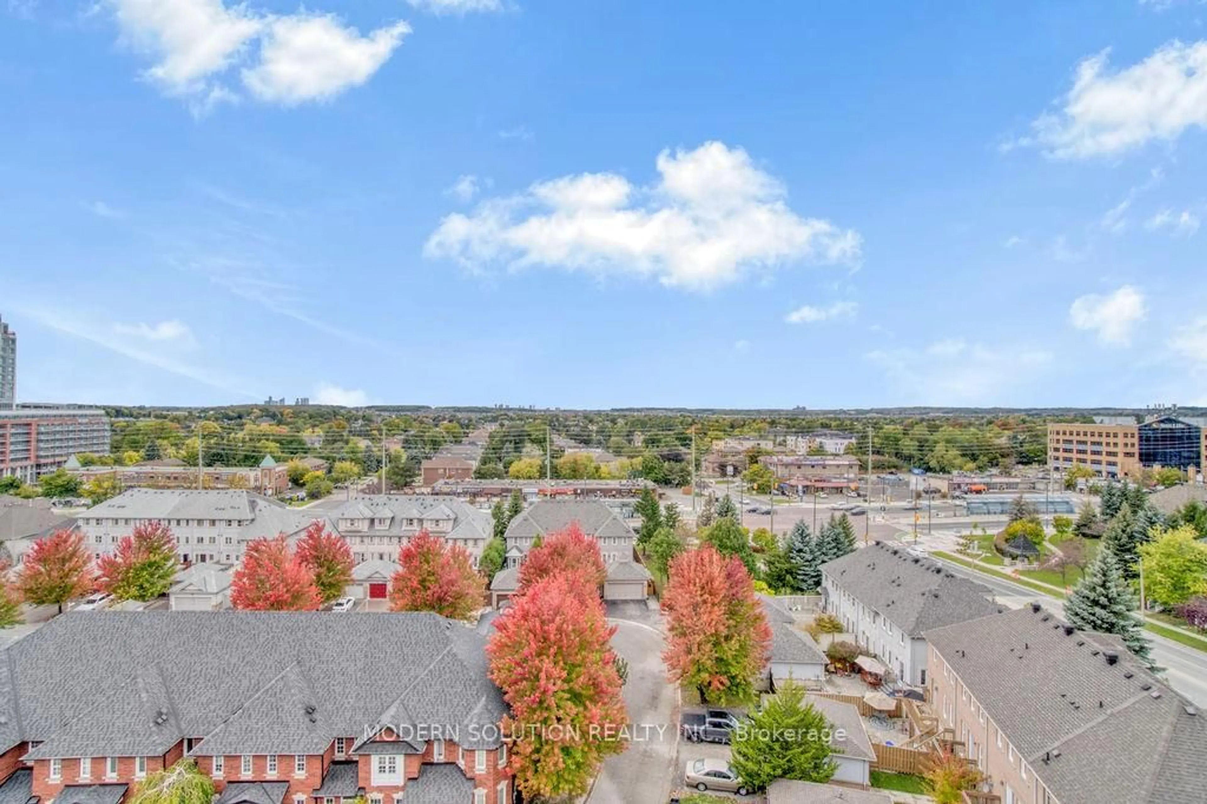 A pic from outside/outdoor area/front of a property/back of a property/a pic from drone, city buildings view from balcony for 51 Baffin Crt #Ph19, Richmond Hill Ontario L4B 4P6