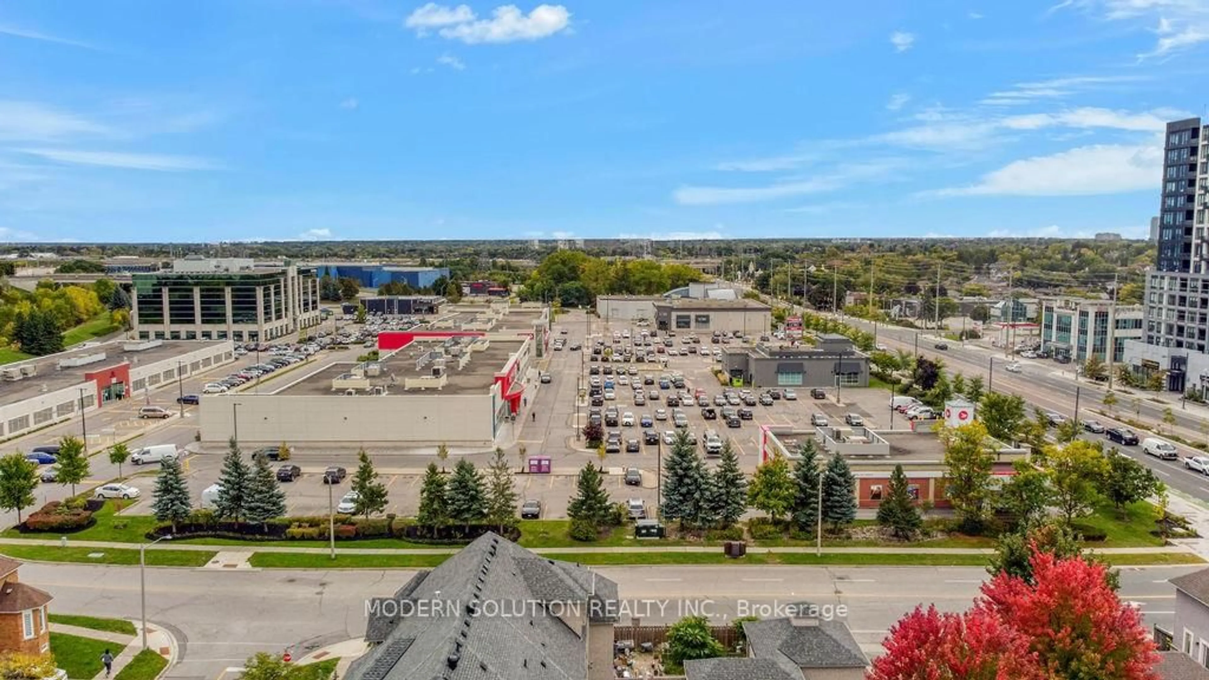 A pic from outside/outdoor area/front of a property/back of a property/a pic from drone, city buildings view from balcony for 51 Baffin Crt #Ph19, Richmond Hill Ontario L4B 4P6