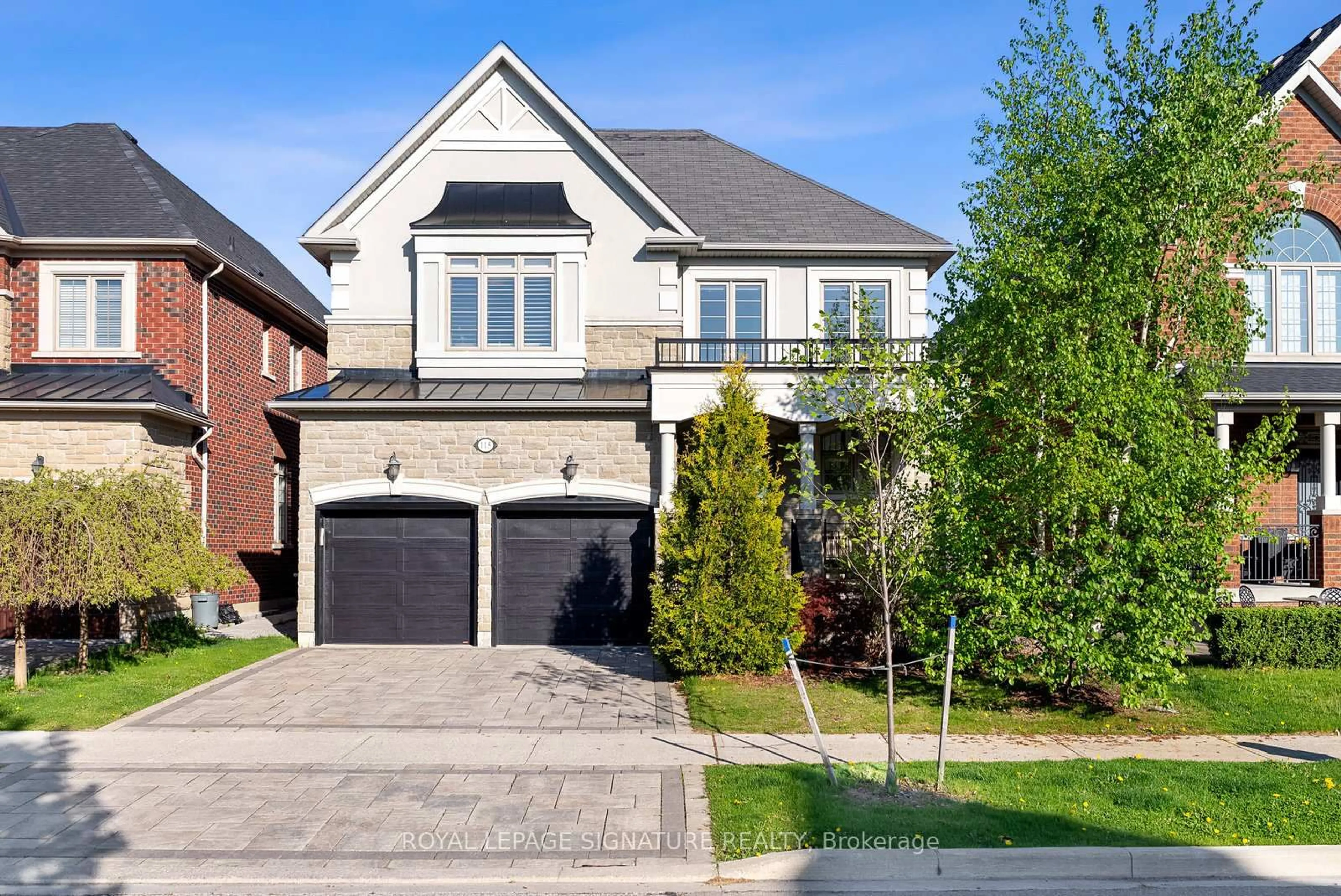 Home with brick exterior material, street for 115 Allison Ann Way, Vaughan Ontario L6A 0G7