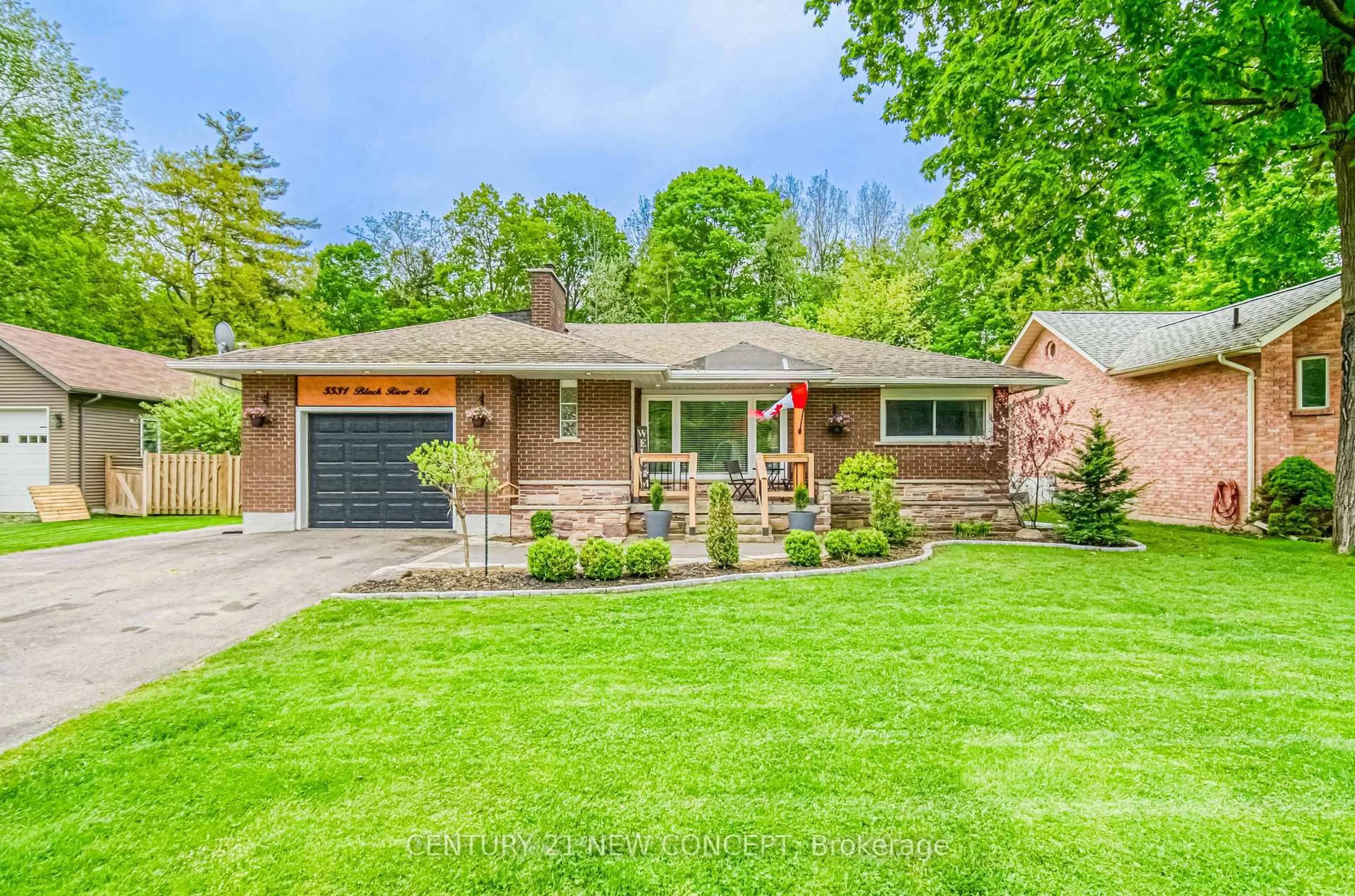 Home with brick exterior material, street for 5531 Black River Rd, Georgina Ontario L0E 1R0