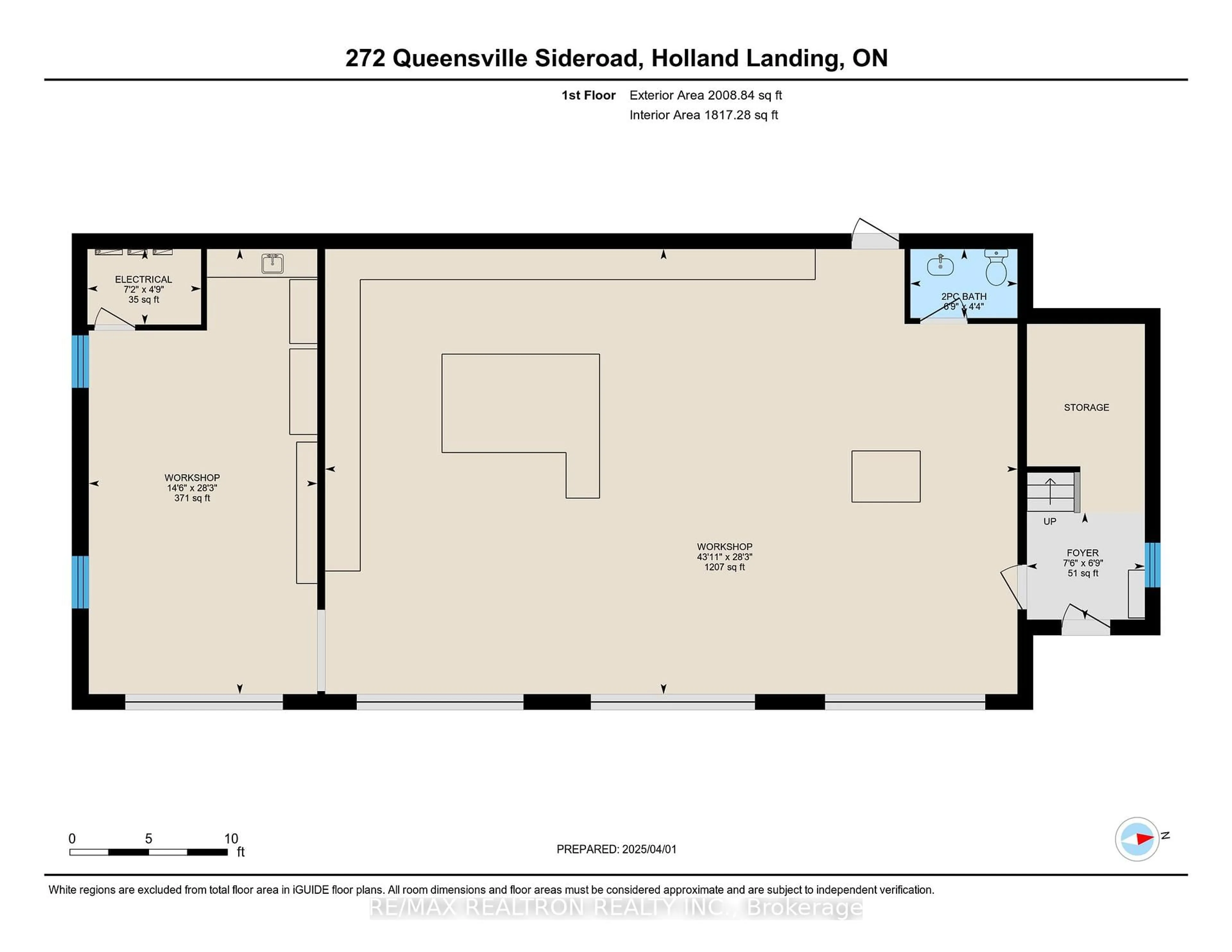 Floor plan for 272 Queensville Sdrd, East Gwillimbury Ontario L9N 1A1