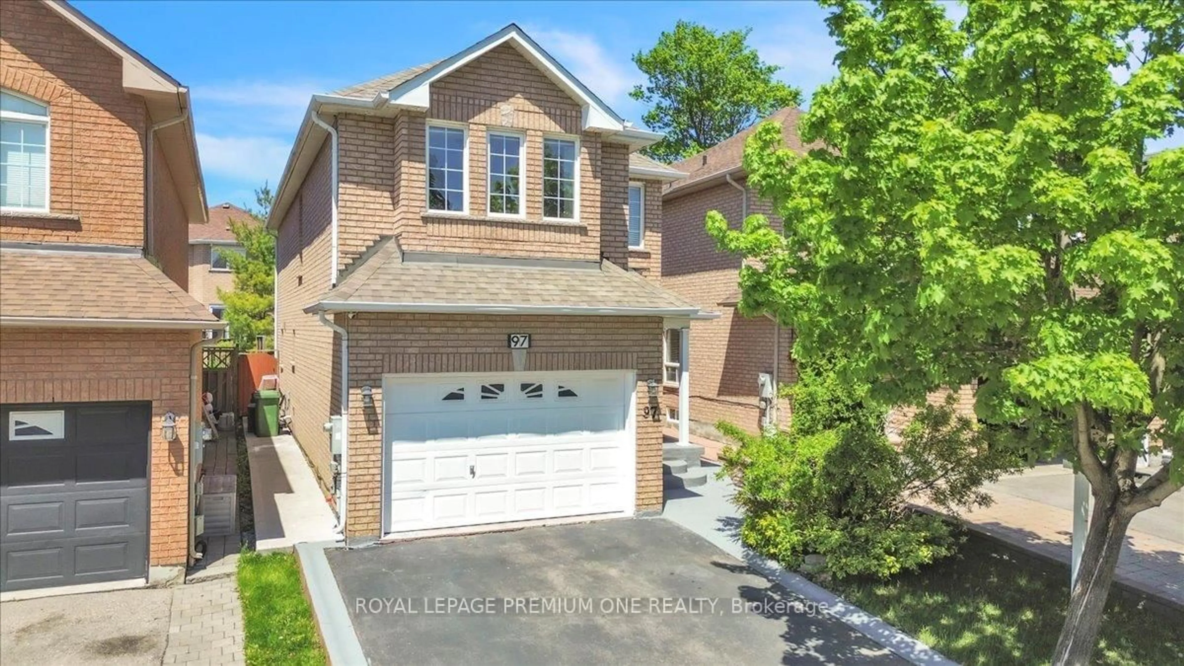 Home with brick exterior material, street for 97 Blackthorn Dr, Vaughan Ontario L6A 3N2