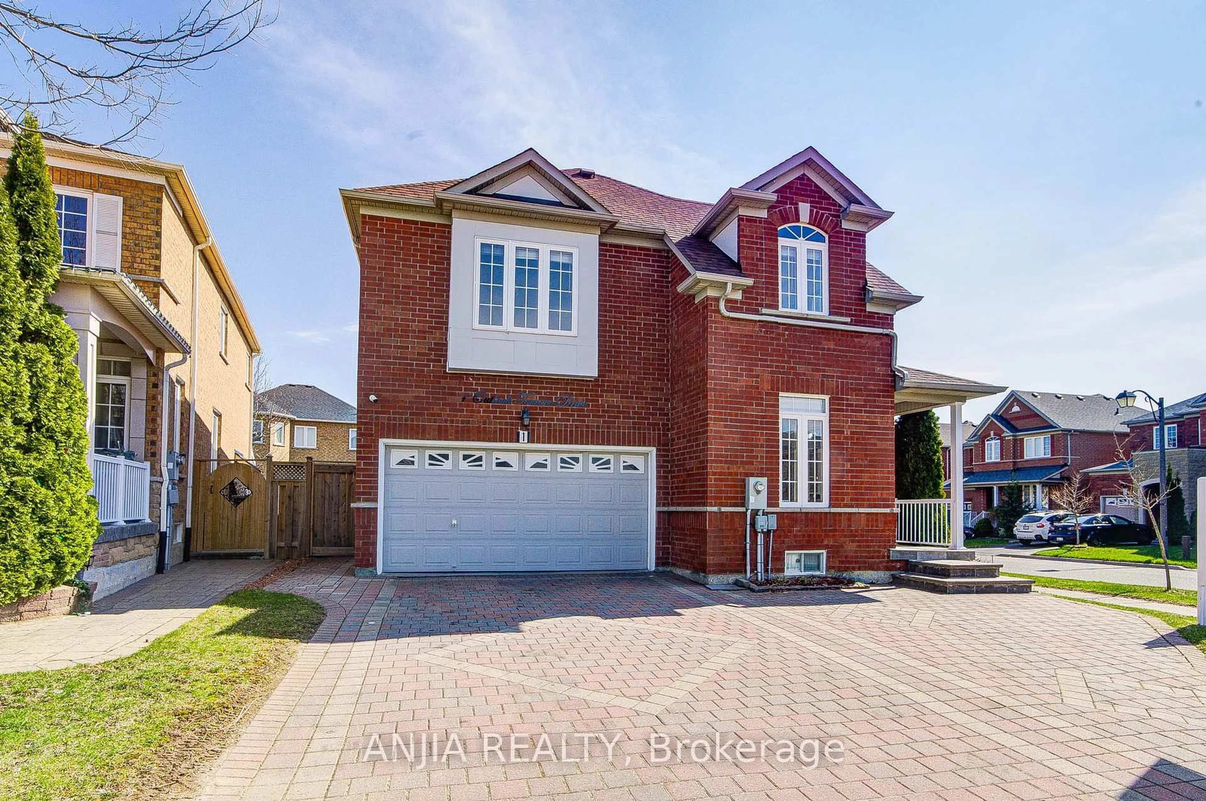 Home with brick exterior material, street for 1 Outlook Terrace Dr, Markham Ontario L6E 1K1