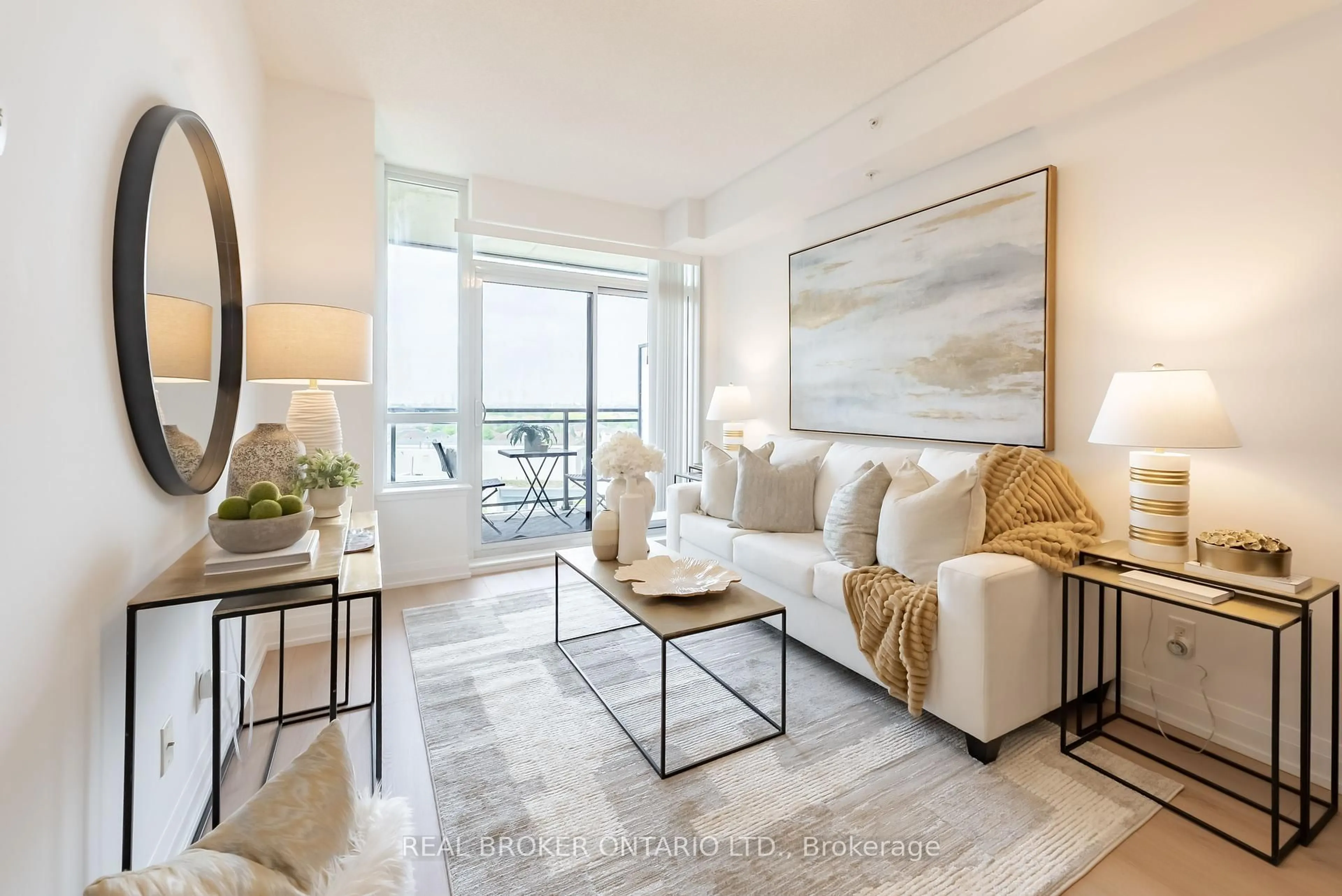 Living room with furniture, unknown for 75 North Park Rd #809, Vaughan Ontario L4J 0H8