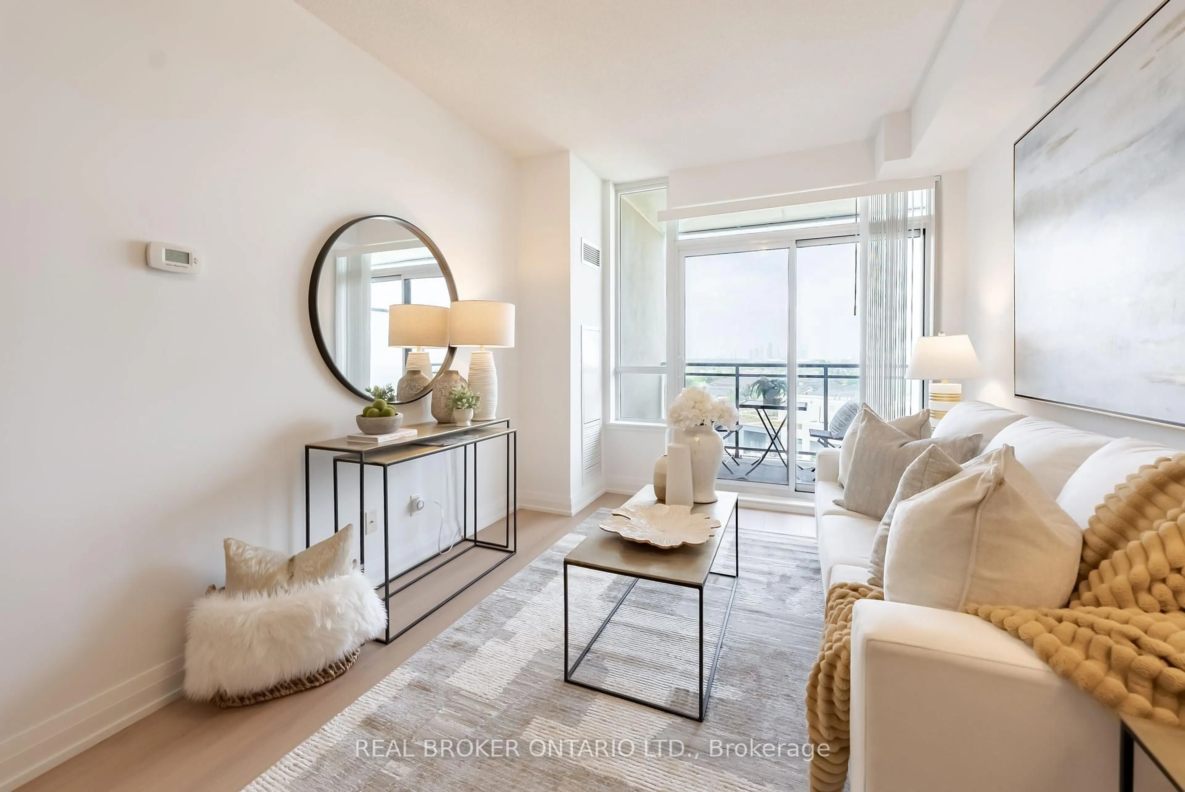 Living room with furniture, unknown for 75 North Park Rd #809, Vaughan Ontario L4J 0H8
