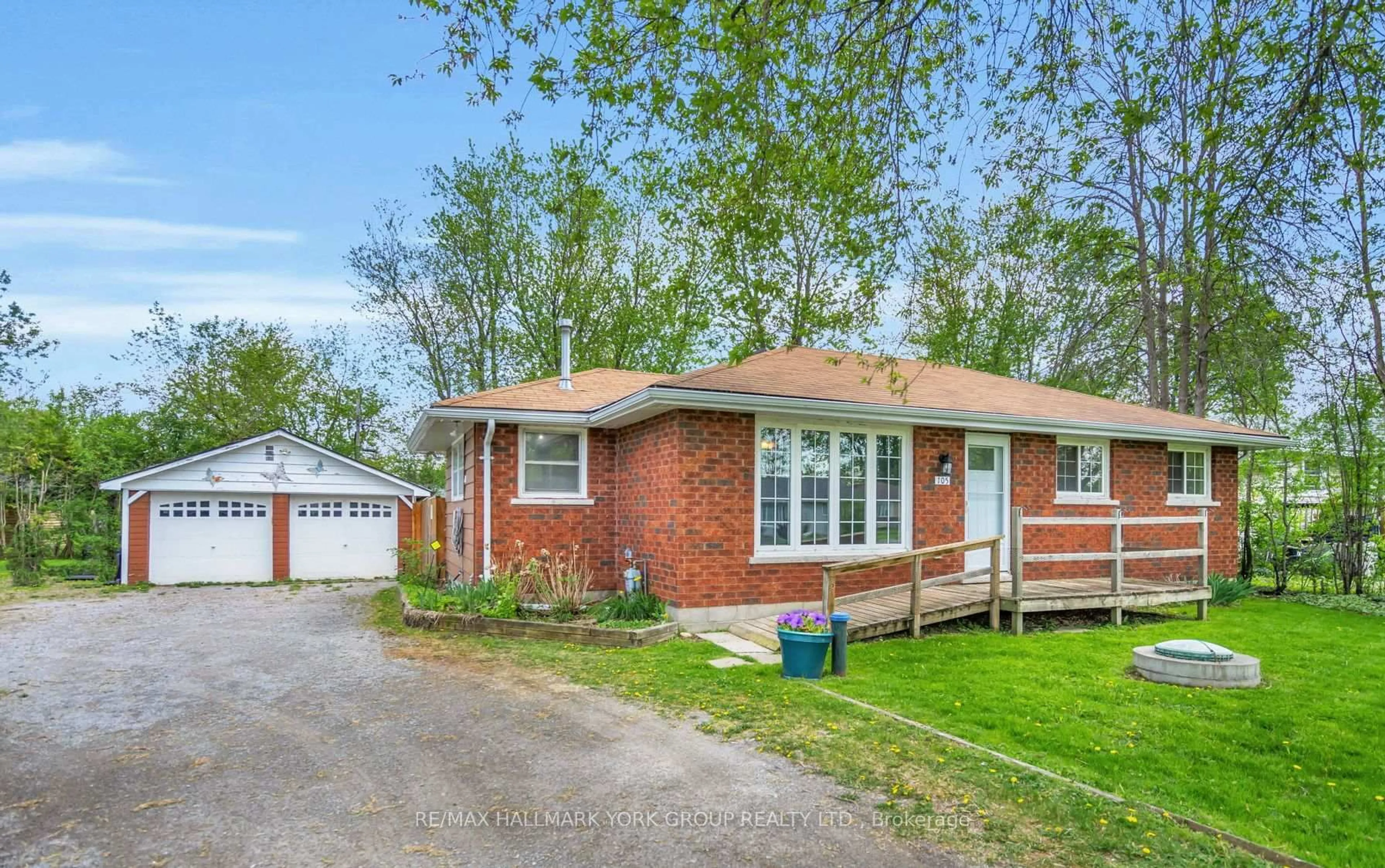 Home with brick exterior material, street for 105 Cronsberry Rd, Georgina Ontario L0E 1N0