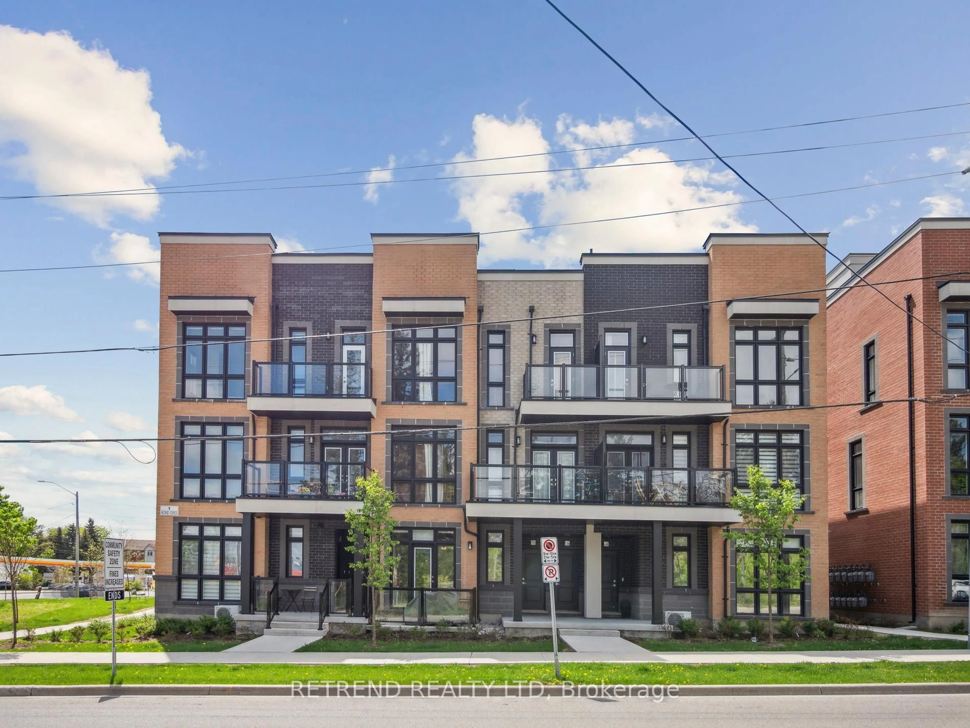 Home with brick exterior material, street for 1 Bond Cres #9, Richmond Hill Ontario L4E 1J4
