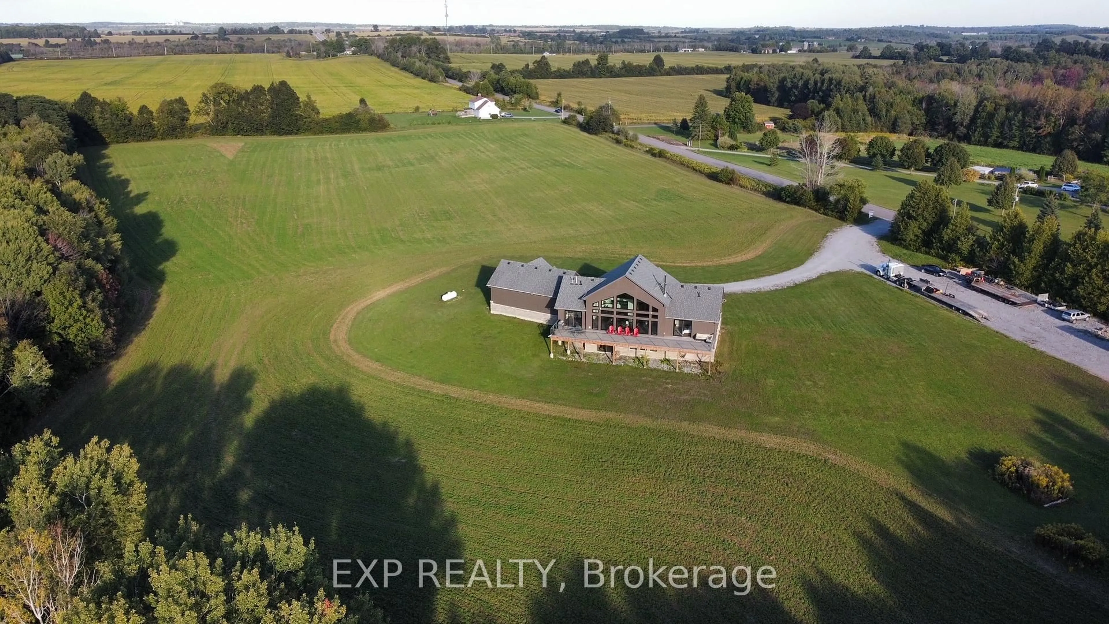 A pic from outside/outdoor area/front of a property/back of a property/a pic from drone, water/lake/river/ocean view for 1023 Concession Road 8 Rd, Brock Ontario L0C 1H0