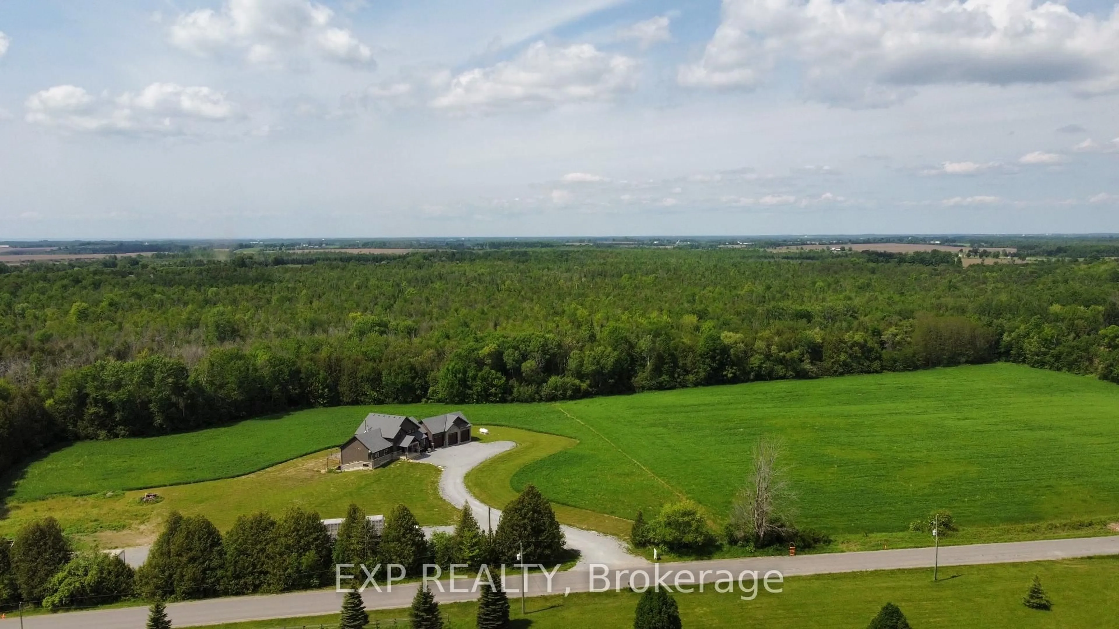 A pic from outside/outdoor area/front of a property/back of a property/a pic from drone, water/lake/river/ocean view for 1023 Concession Road 8 Rd, Brock Ontario L0C 1H0
