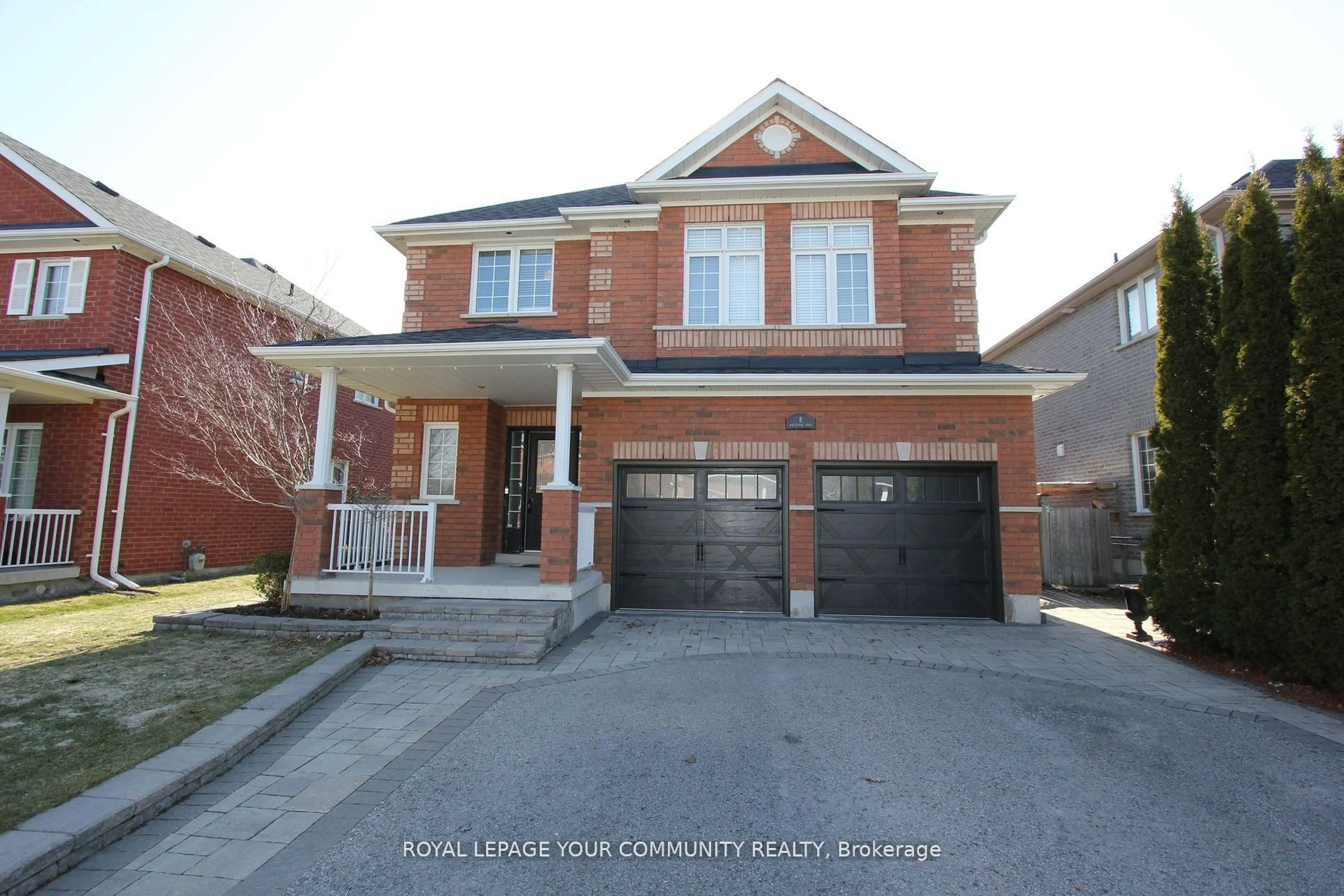 Home with brick exterior material, street for 8 Whitestone Dr, Georgina Ontario L4P 0A1