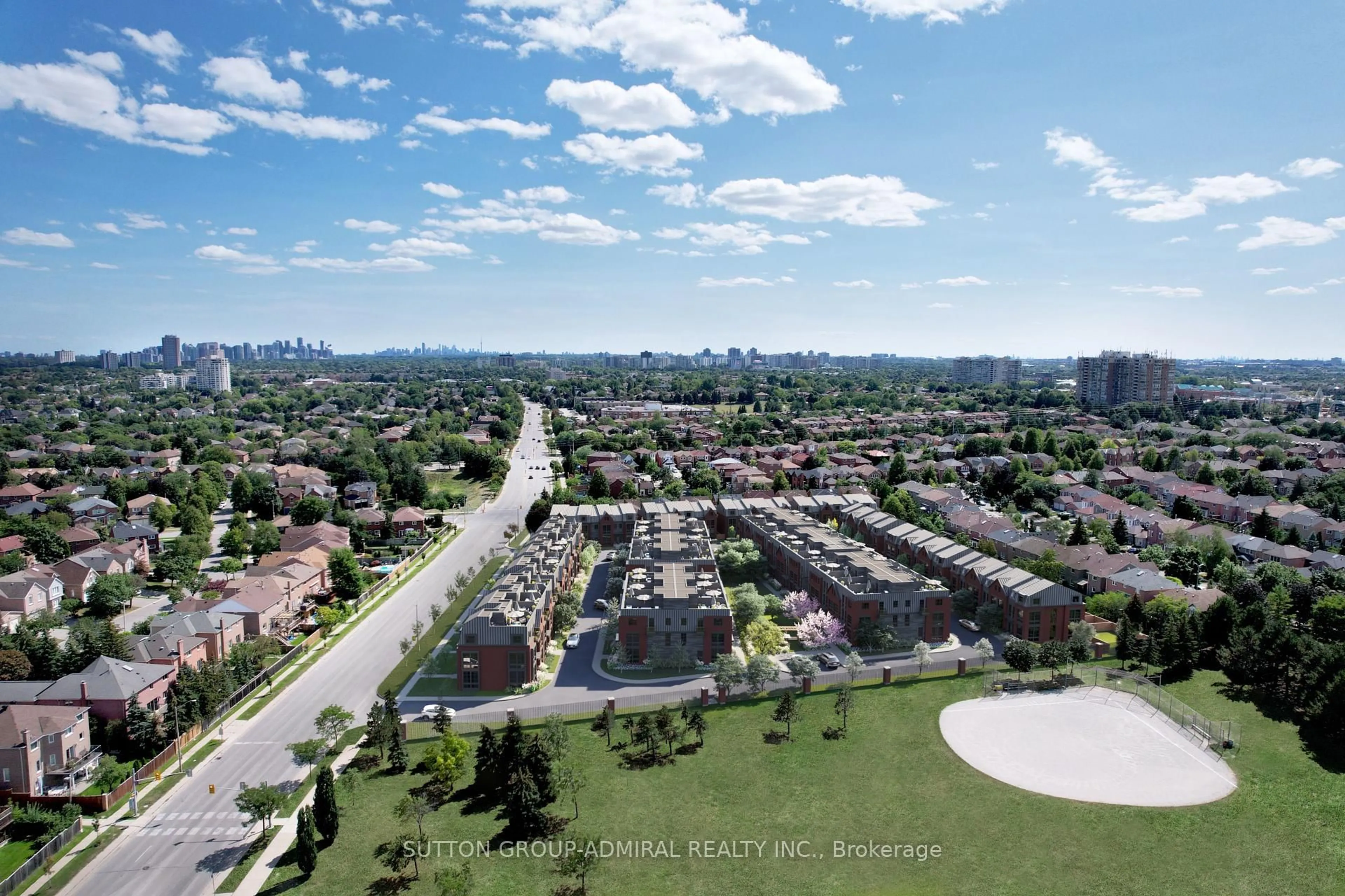 A pic from outside/outdoor area/front of a property/back of a property/a pic from drone, unknown for 30 Burleigh Mews, Vaughan Ontario L4J 0M1