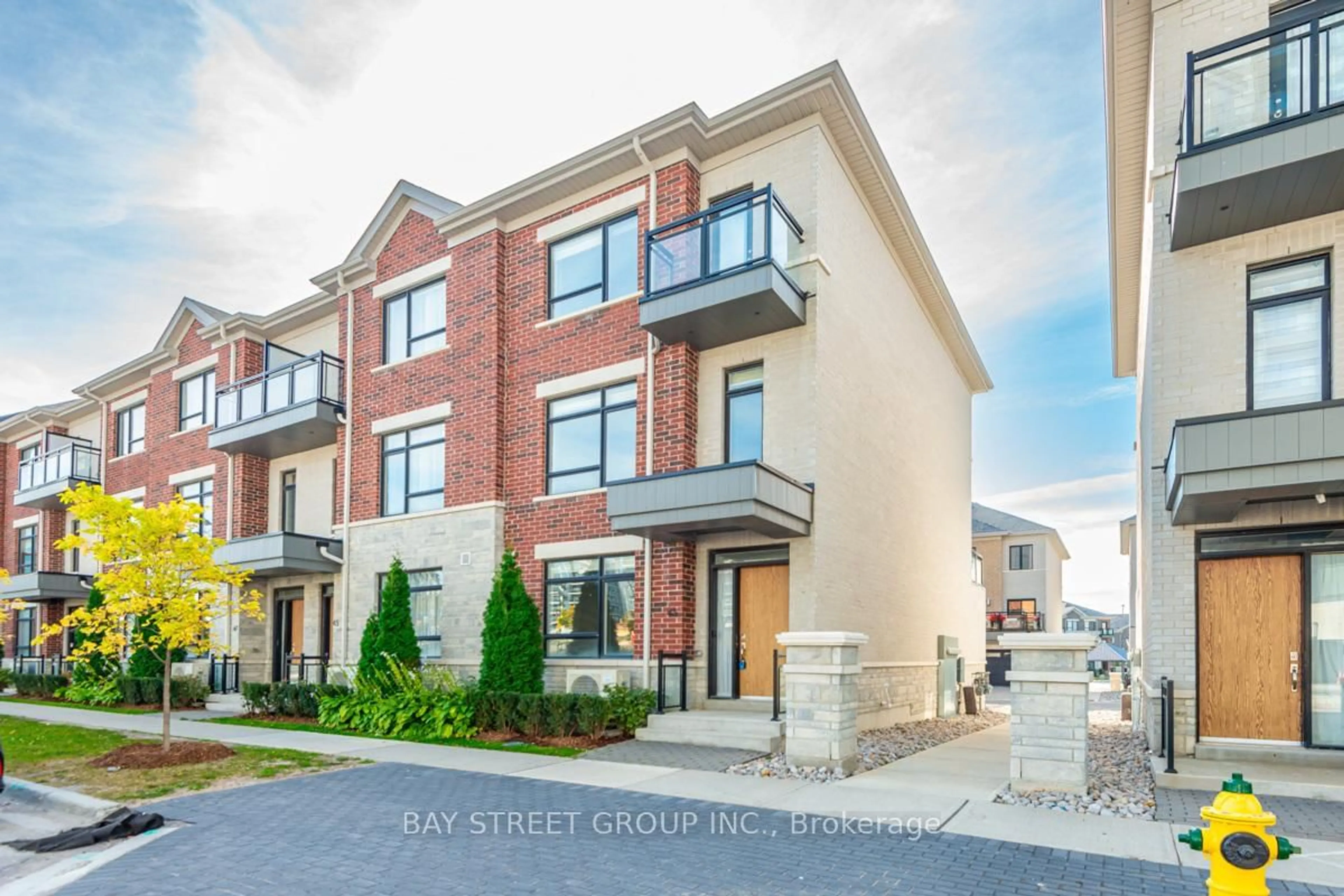 Home with brick exterior material, street for 43 Gandhi Lane, Markham Ontario L3T 0G4