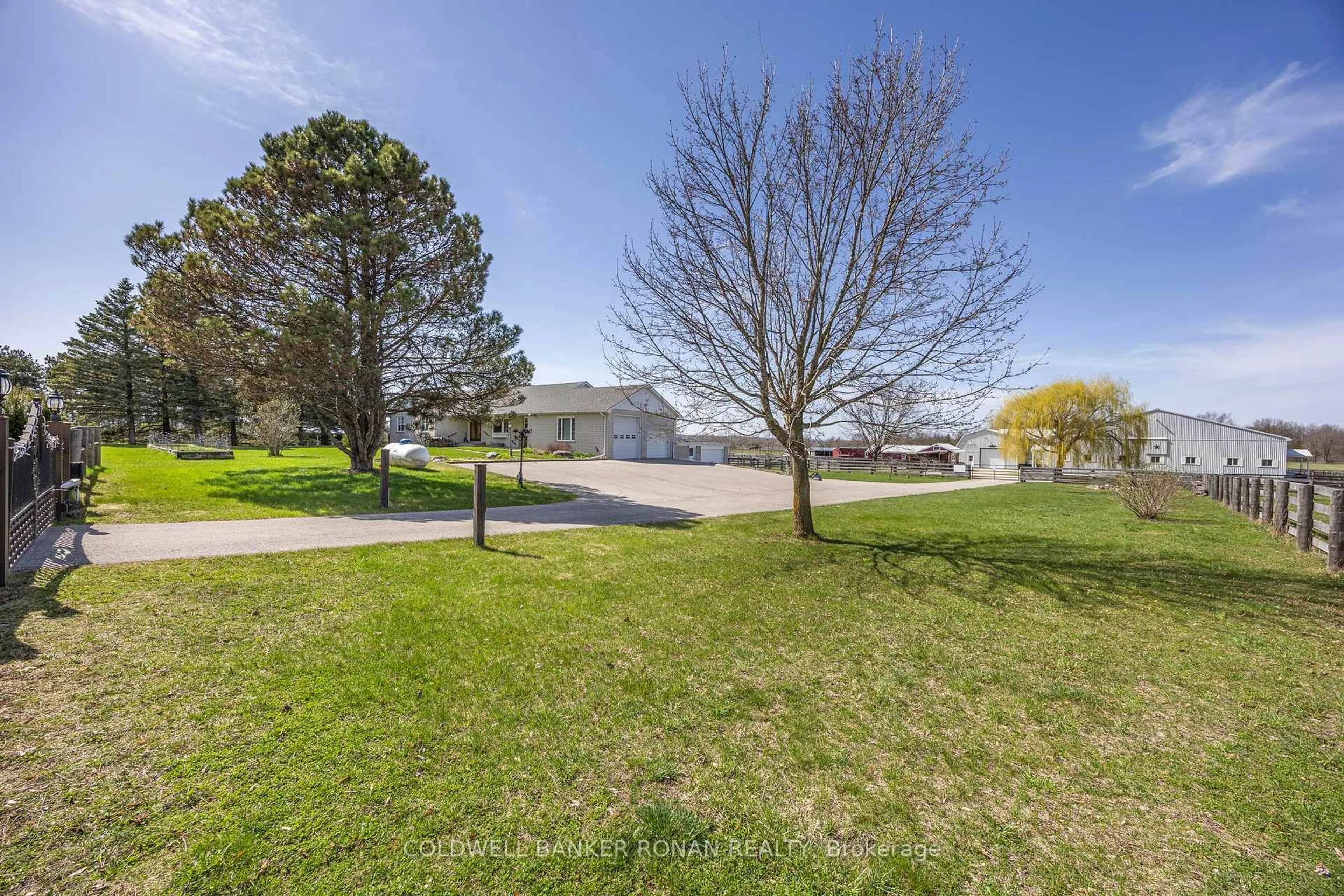 A pic from outside/outdoor area/front of a property/back of a property/a pic from drone, water/lake/river/ocean view for 8058 20th Sdrd, Adjala-Tosorontio Ontario L0G 1L0