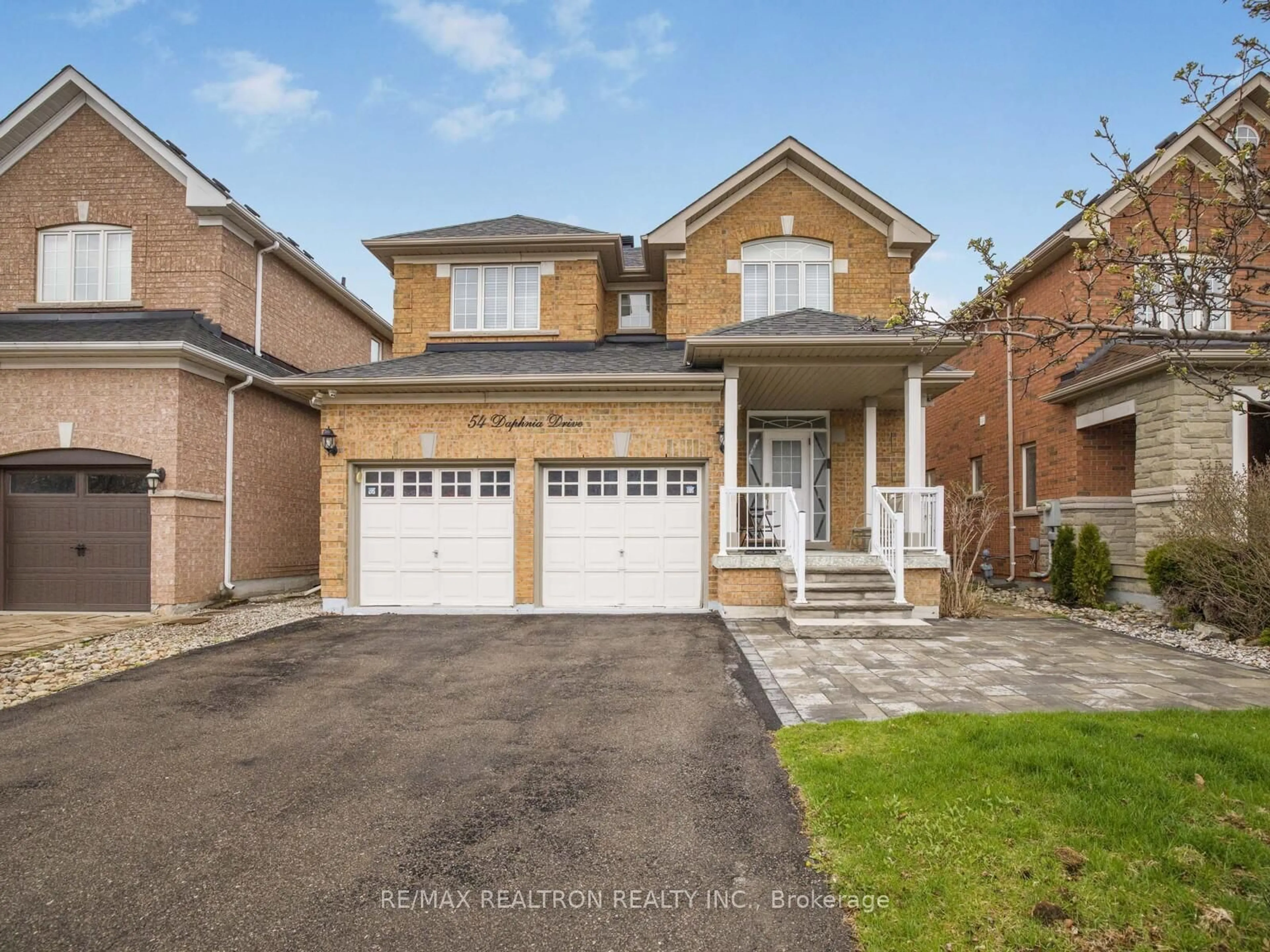 Home with brick exterior material, street for 54 Daphnia Dr, Vaughan Ontario L4J 8X4