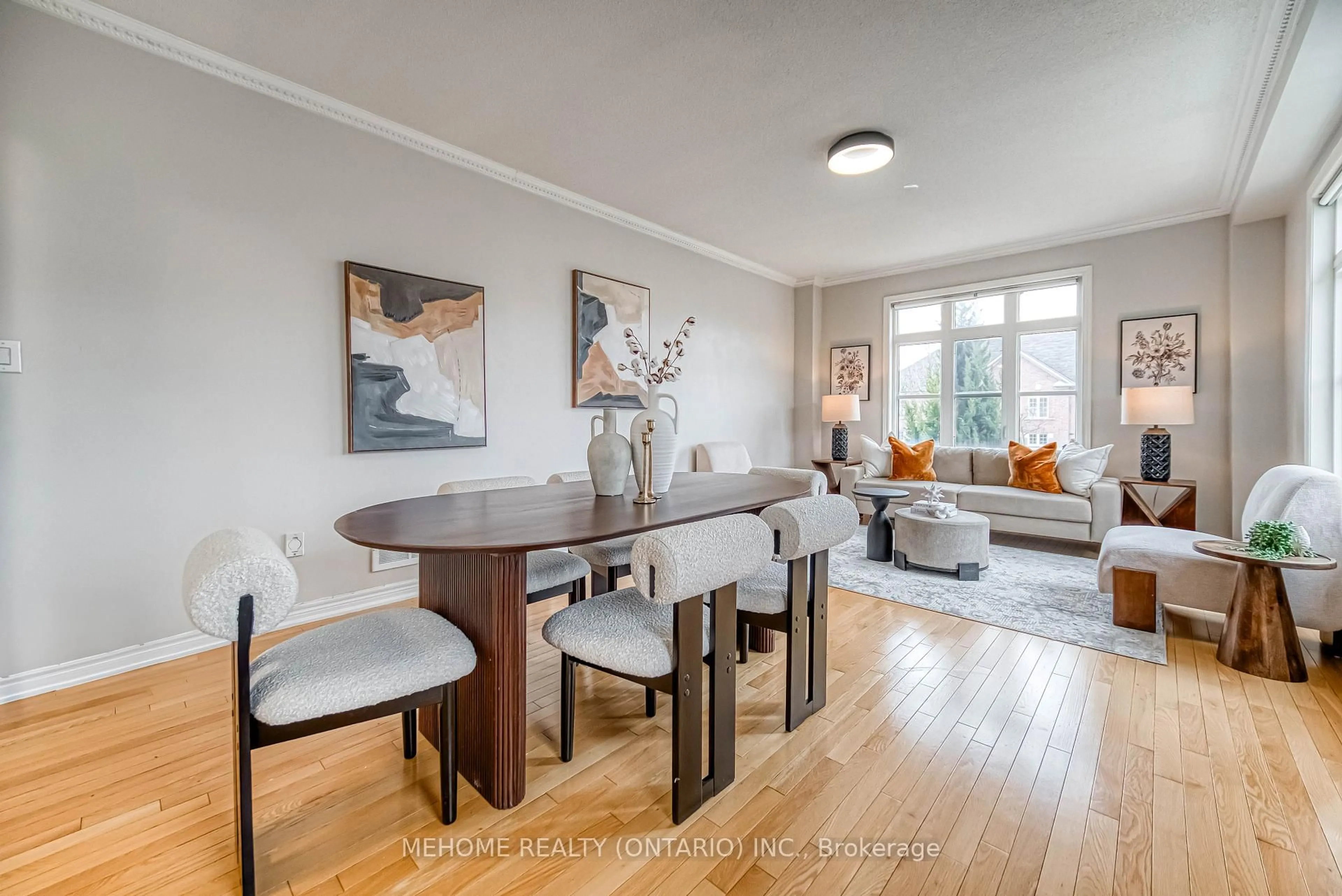 Dining room, wood/laminate floor for 294 Freedom Trail Rd, Vaughan Ontario L6A 0S2