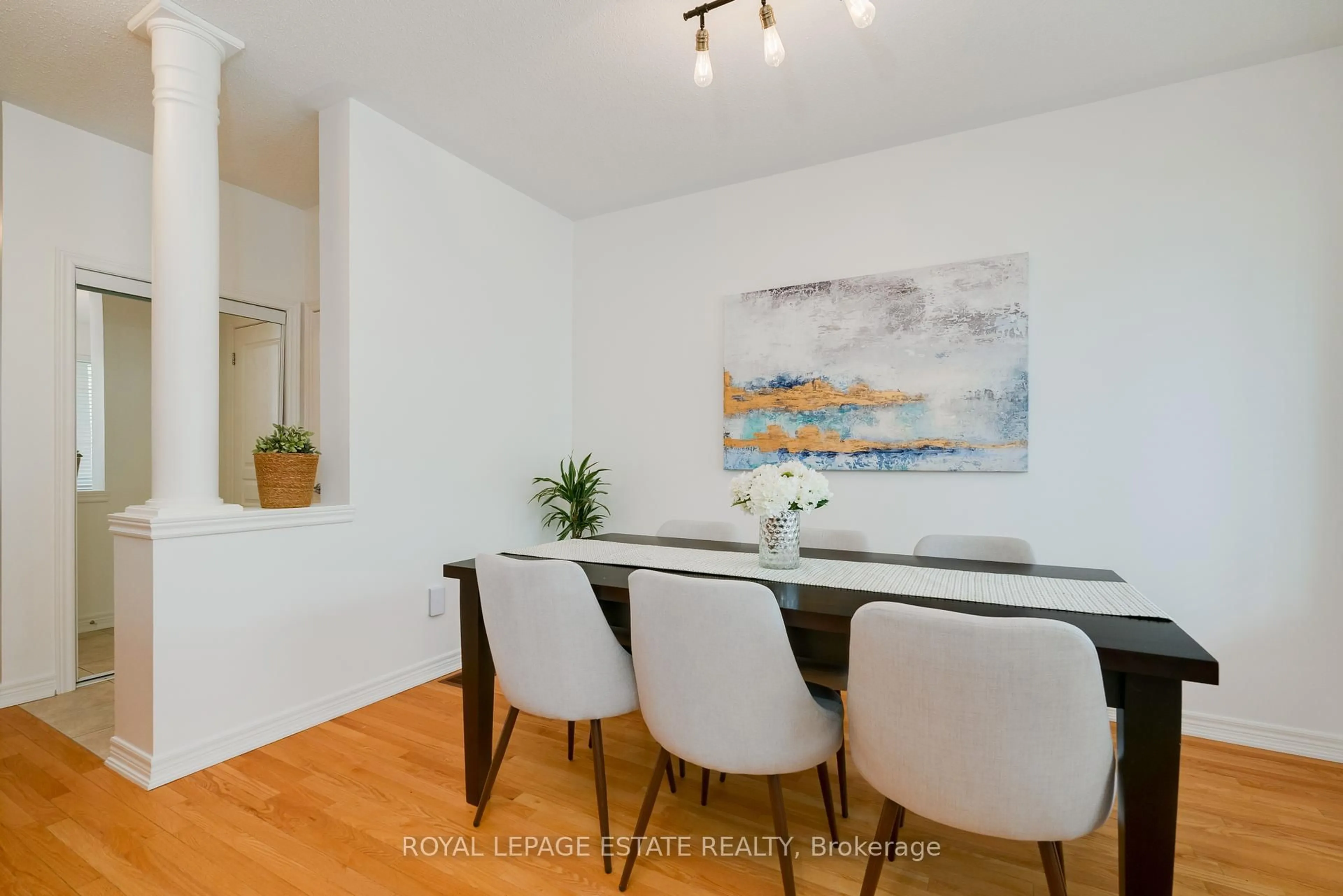 Dining room, wood/laminate floor for 56 Brower Ave, Richmond Hill Ontario L4E 4Y5