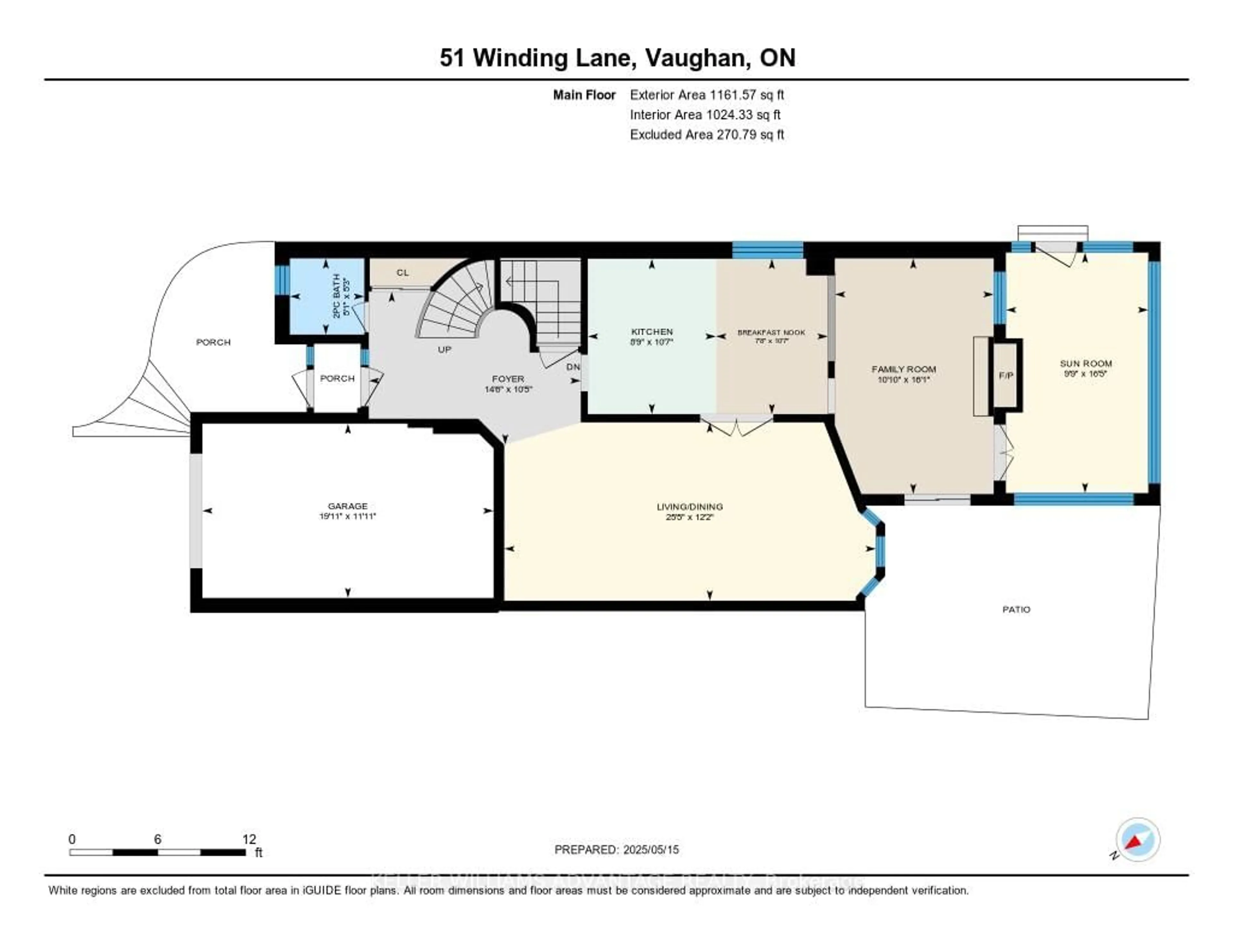 Floor plan for 51 Winding Lane, Vaughan Ontario L4J 5H7