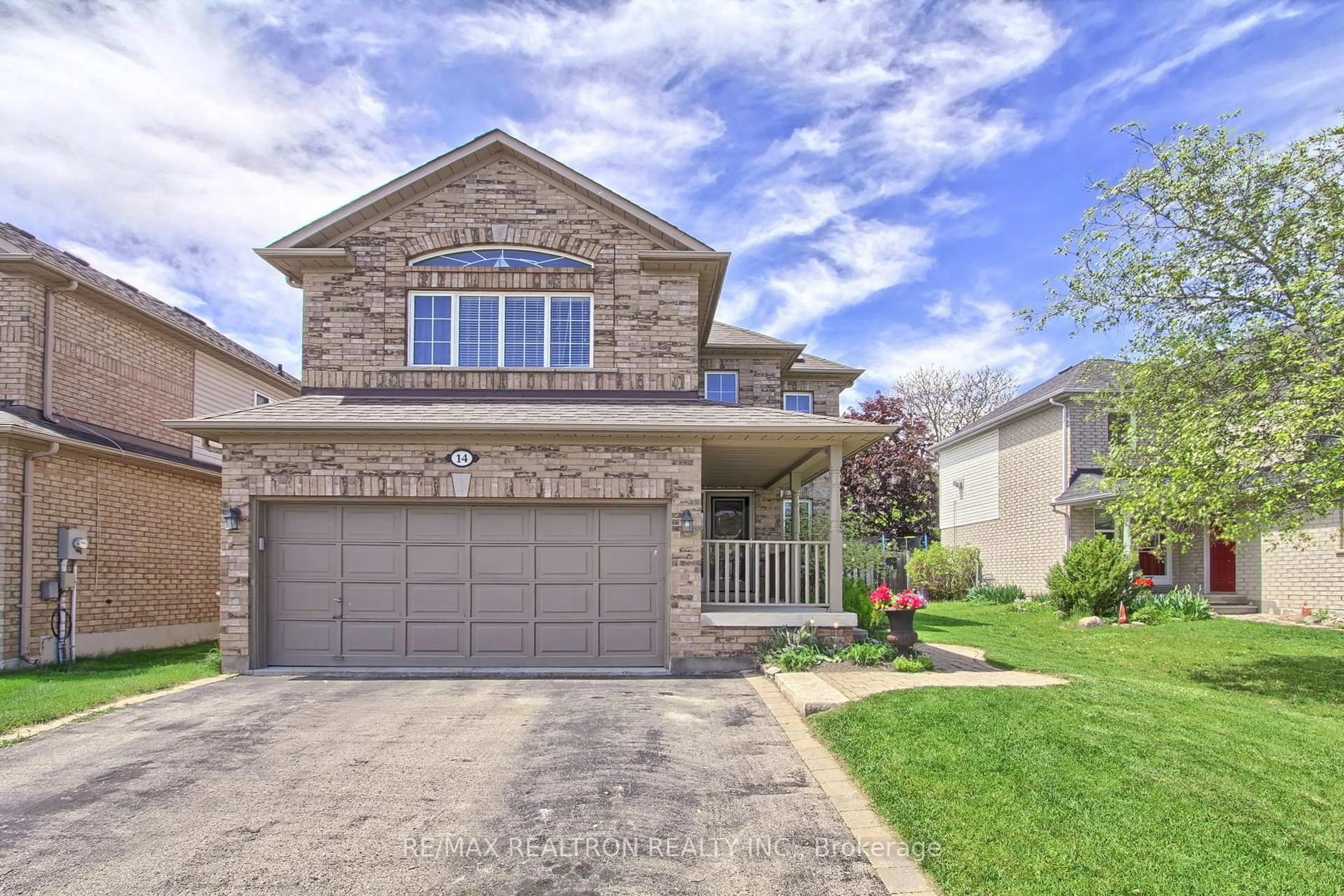 Home with brick exterior material, street for 14 Burnaby Dr, Georgina Ontario L4P 3Z1