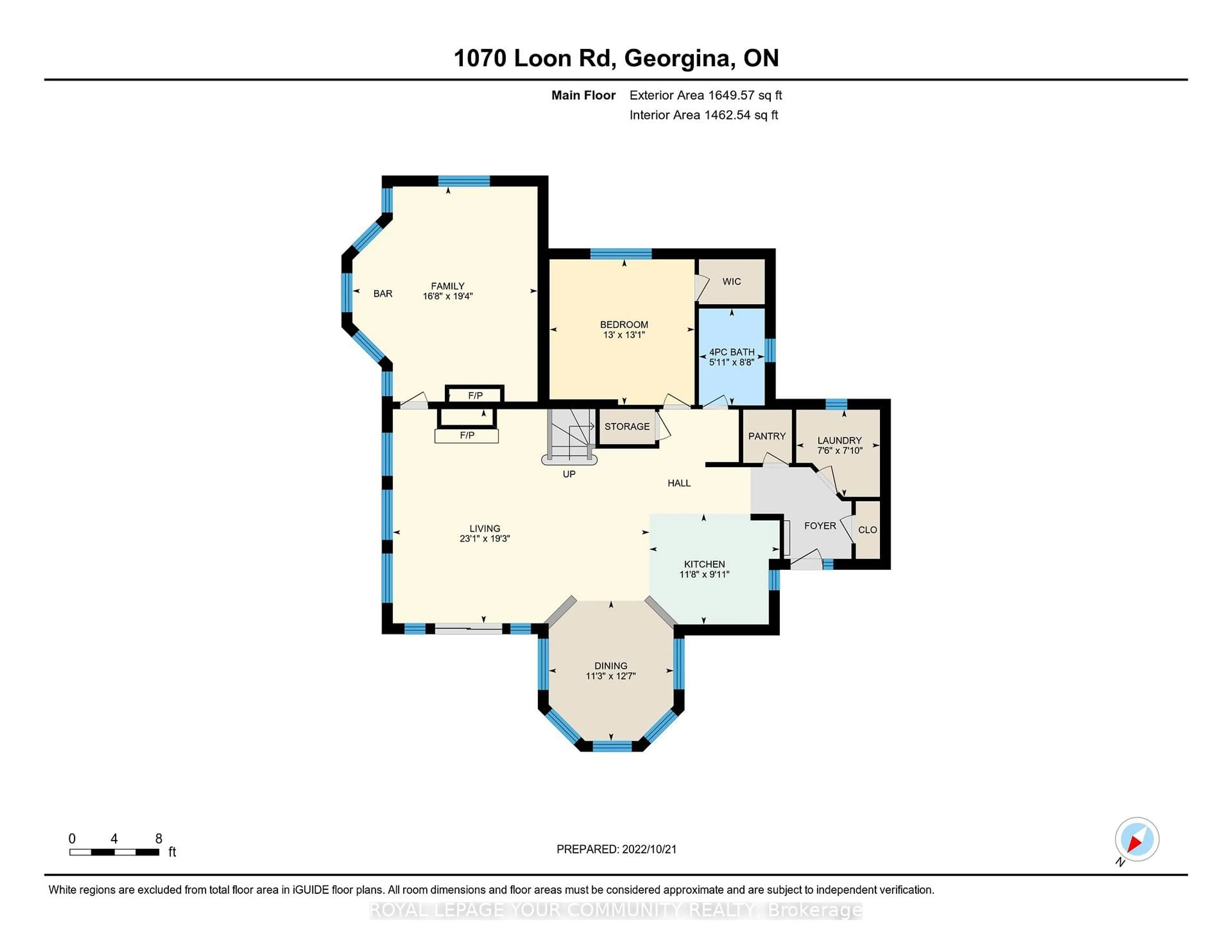 Floor plan for 1070 LOON Rd, Georgina Islands Ontario L0E 1R0