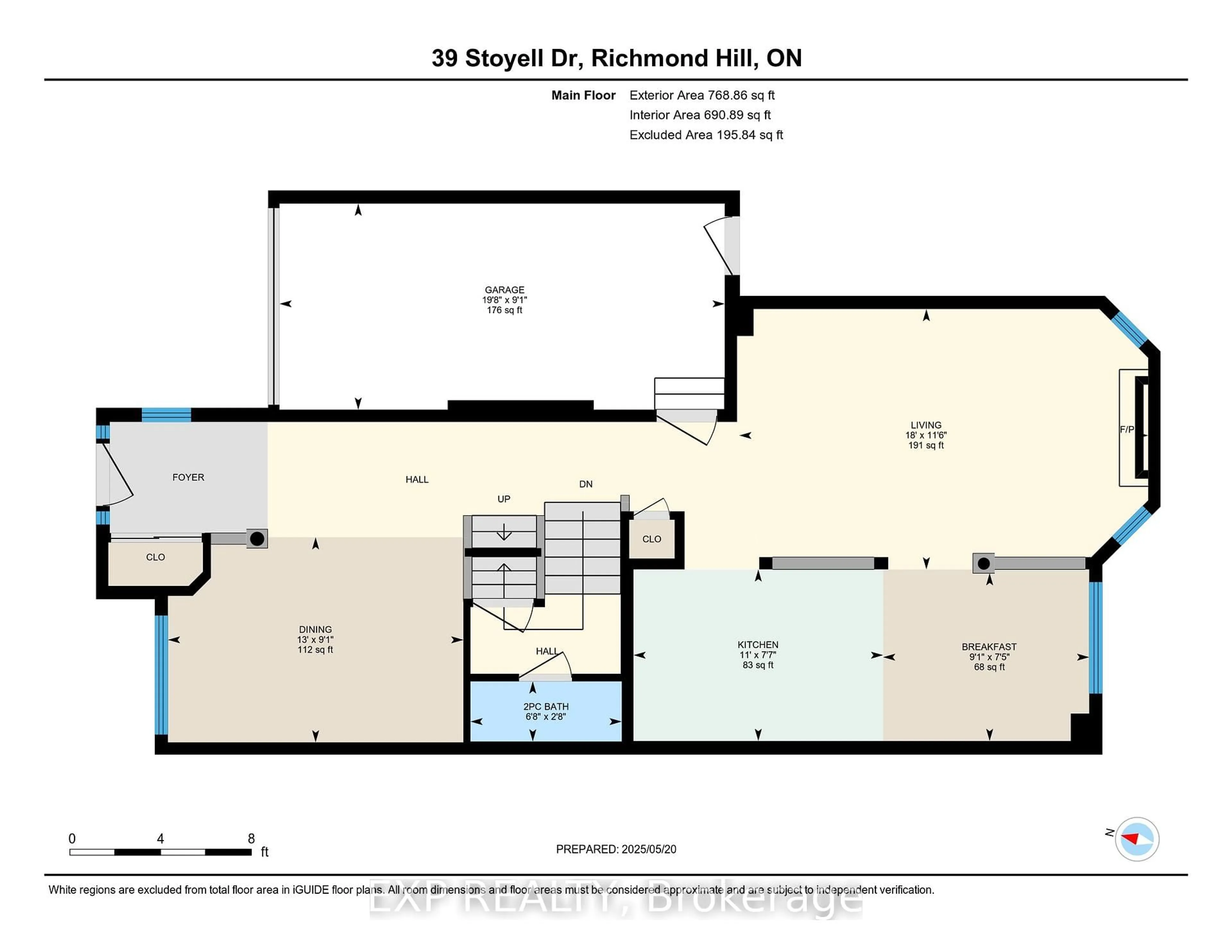 Floor plan for 39 Stoyell Dr, Richmond Hill Ontario L4E 0M7