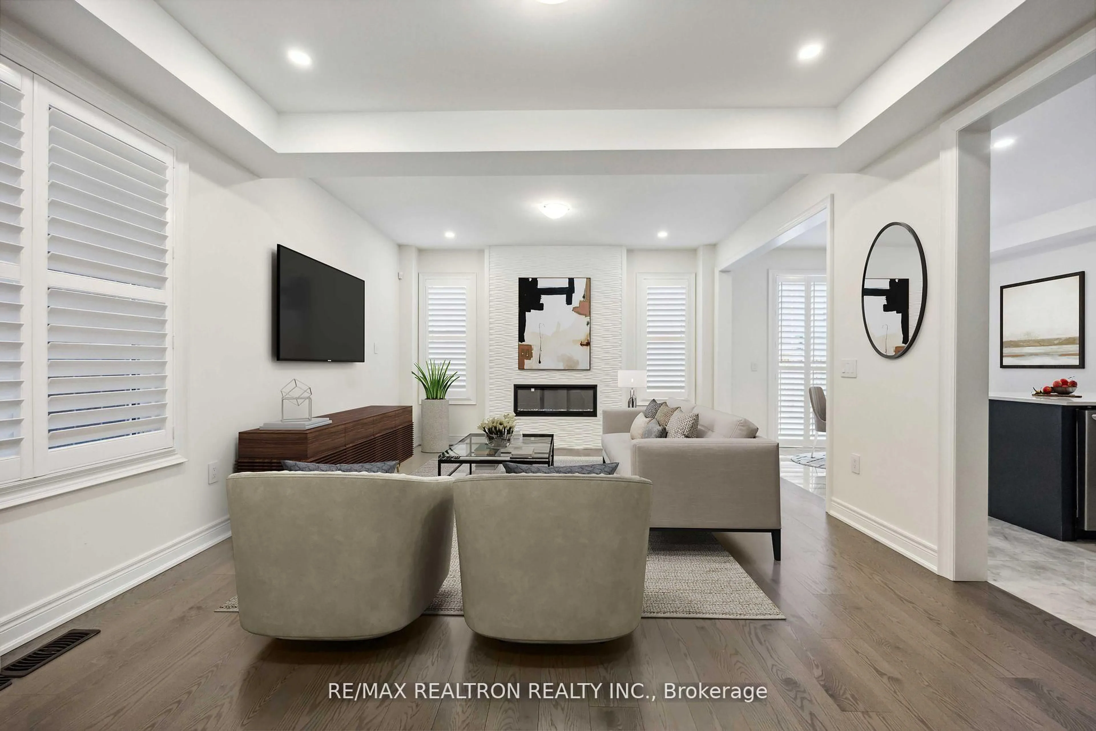 Living room with furniture, ceramic/tile floor for 14 Neilly Terr, Bradford West Gwillimbury Ontario L3Z 4L1