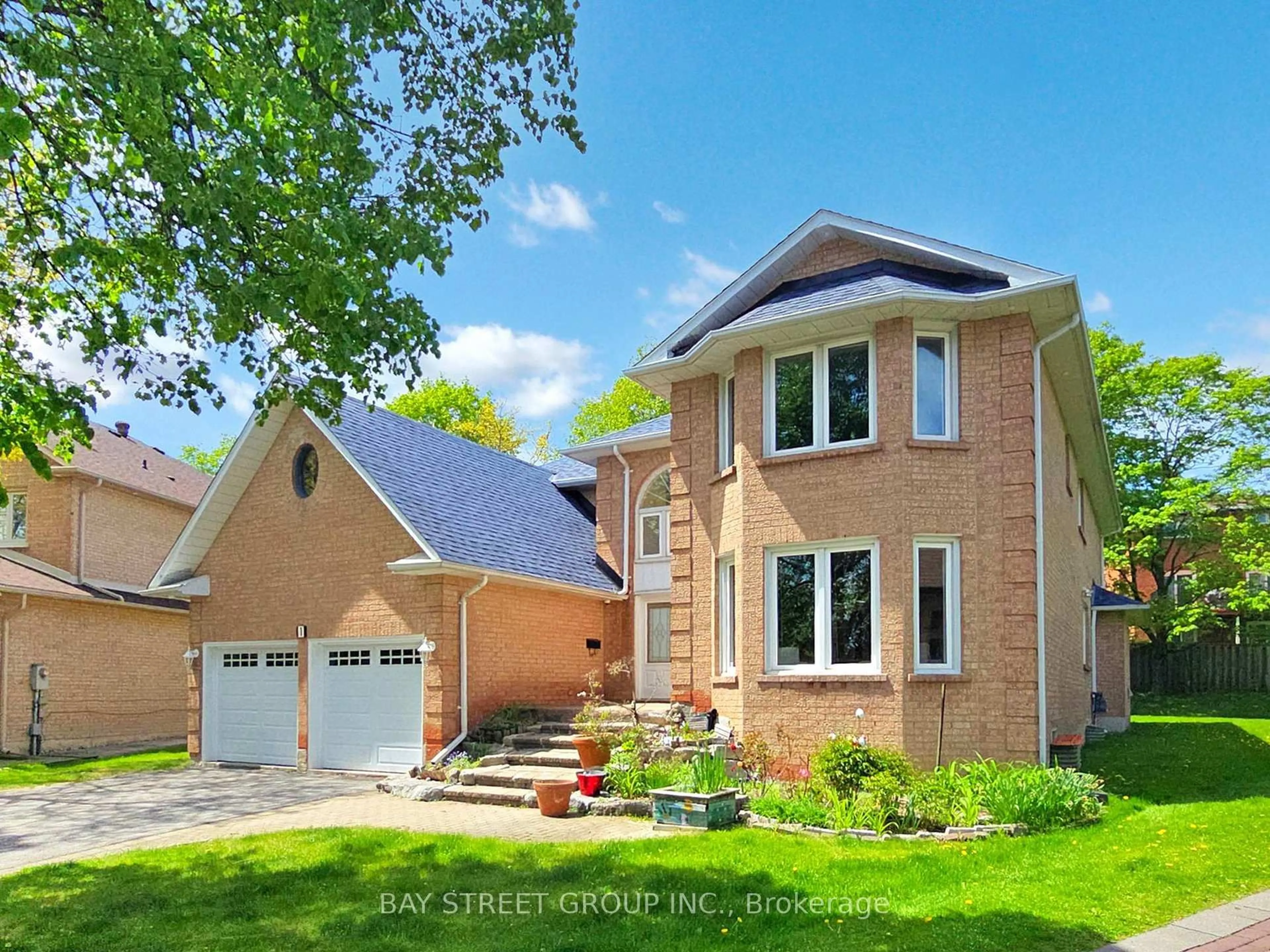 Home with brick exterior material, street for 1 Lunau Lane, Markham Ontario L3T 5N1