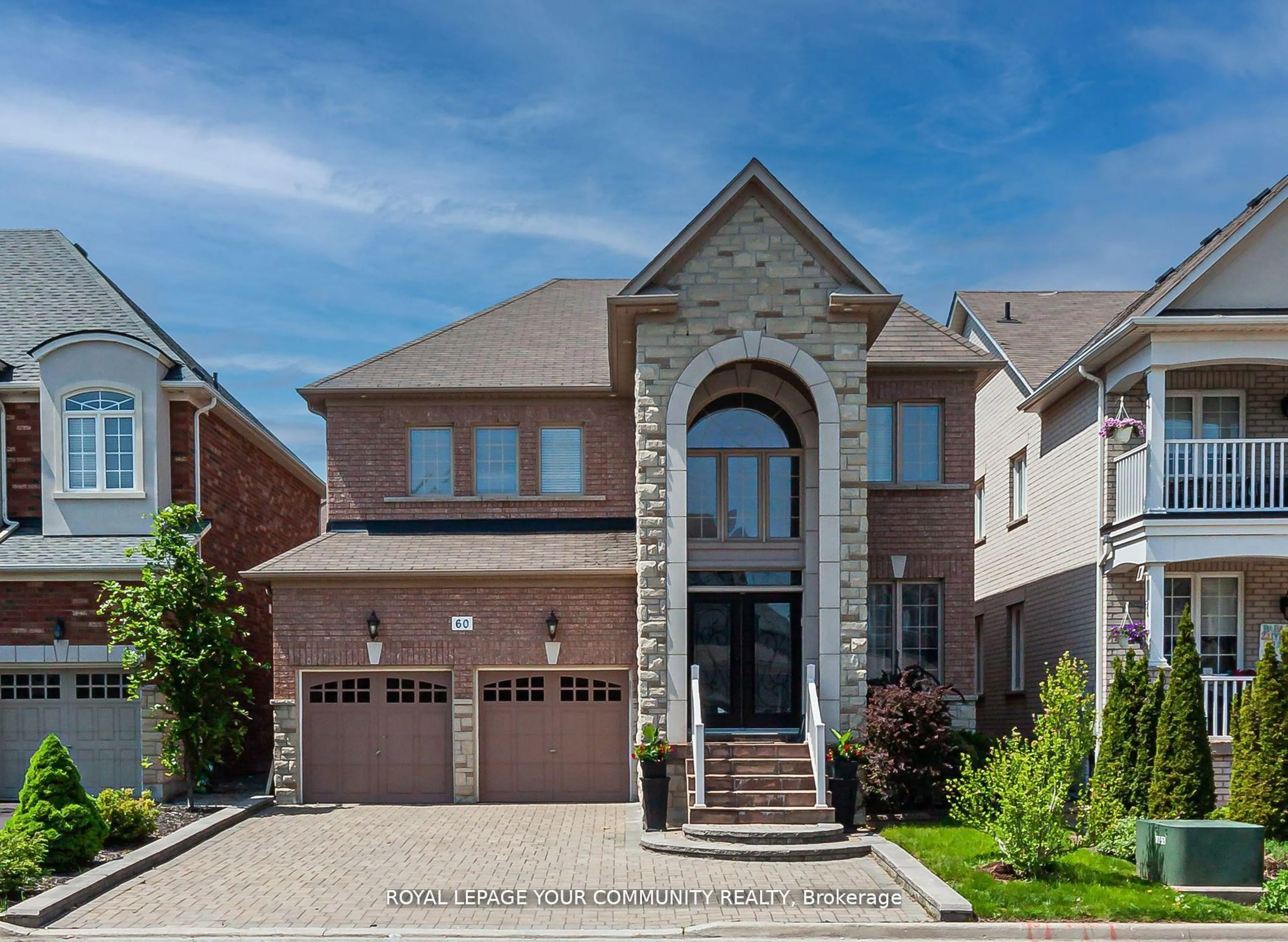 Home with brick exterior material, street for 60 Pantano Dr, Vaughan Ontario L4J 0B2