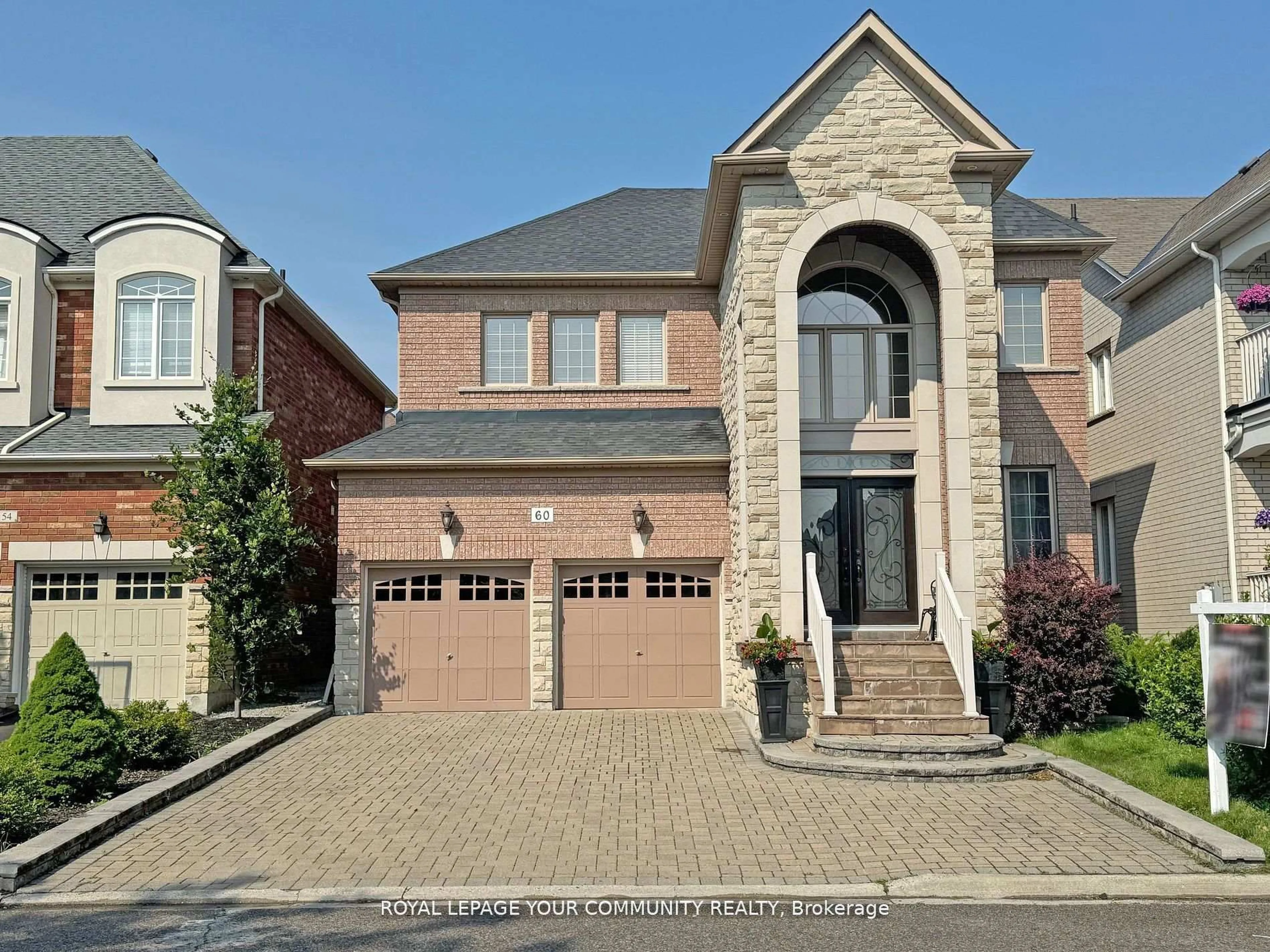 Home with brick exterior material, street for 60 Pantano Dr, Vaughan Ontario L4J 0B2