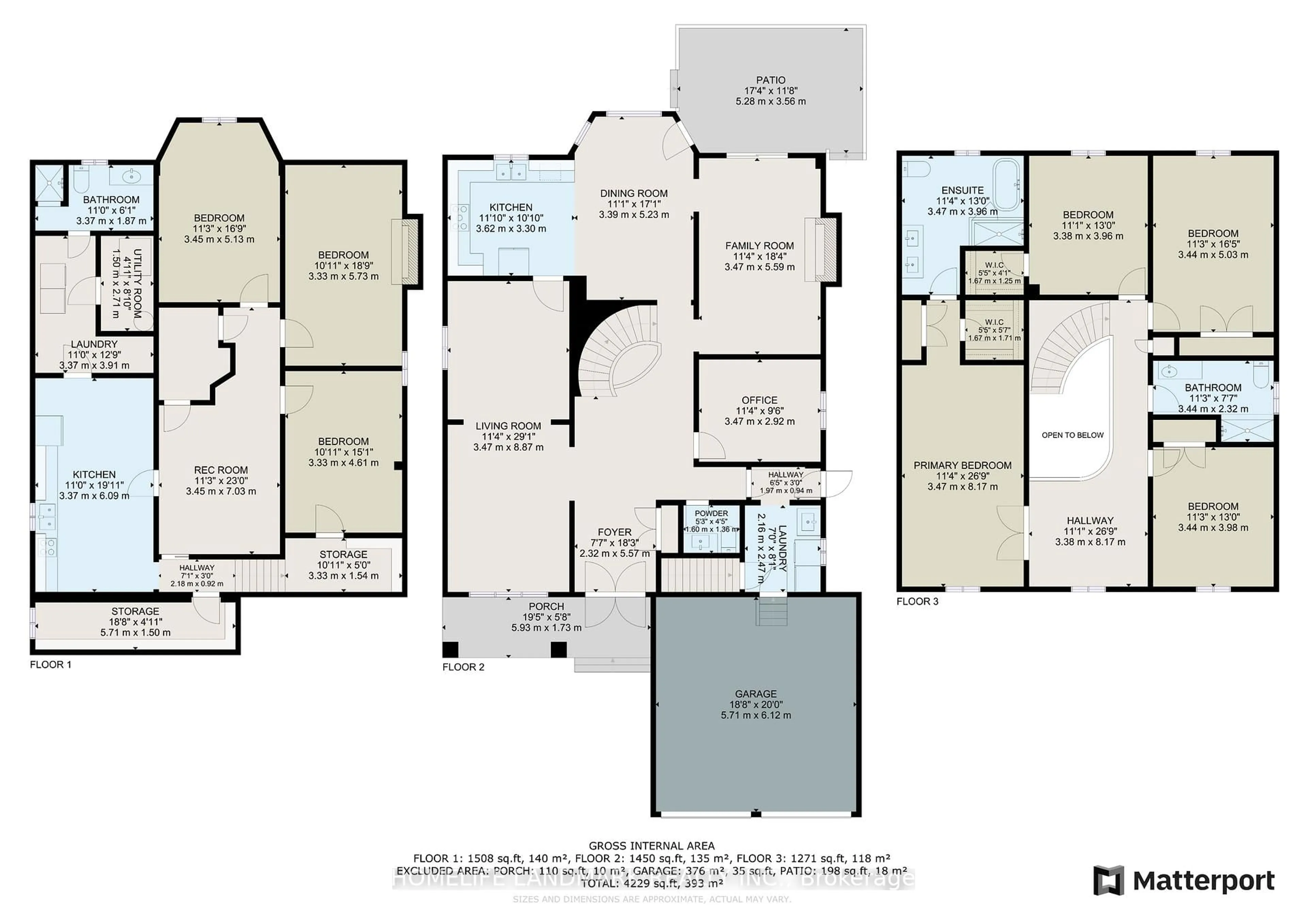 Floor plan for 9755 Keele St, Vaughan Ontario L6A 3Y5