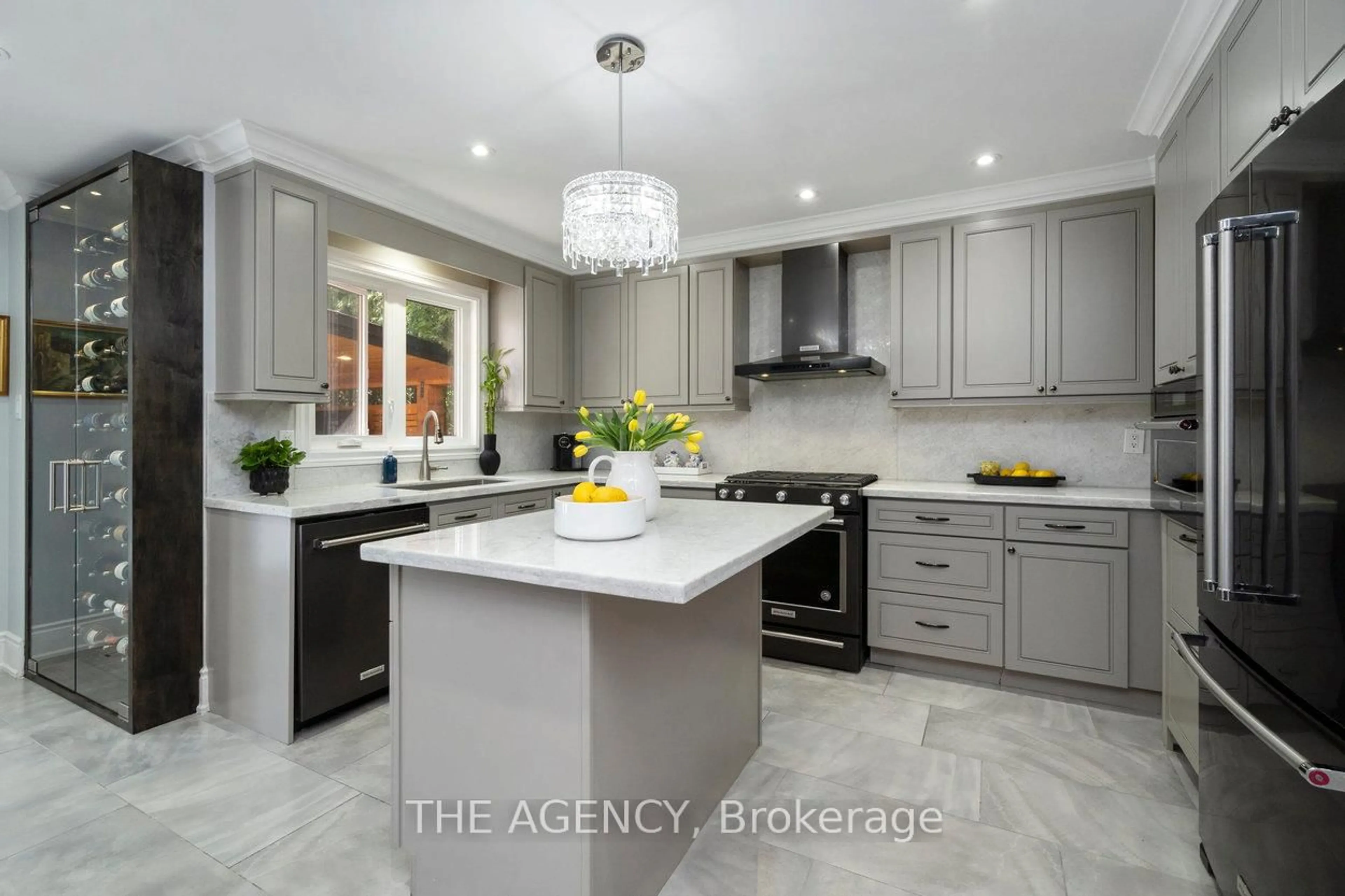 Contemporary kitchen, ceramic/tile floor for 39 Savoy Cres, Vaughan Ontario L4J 7W3