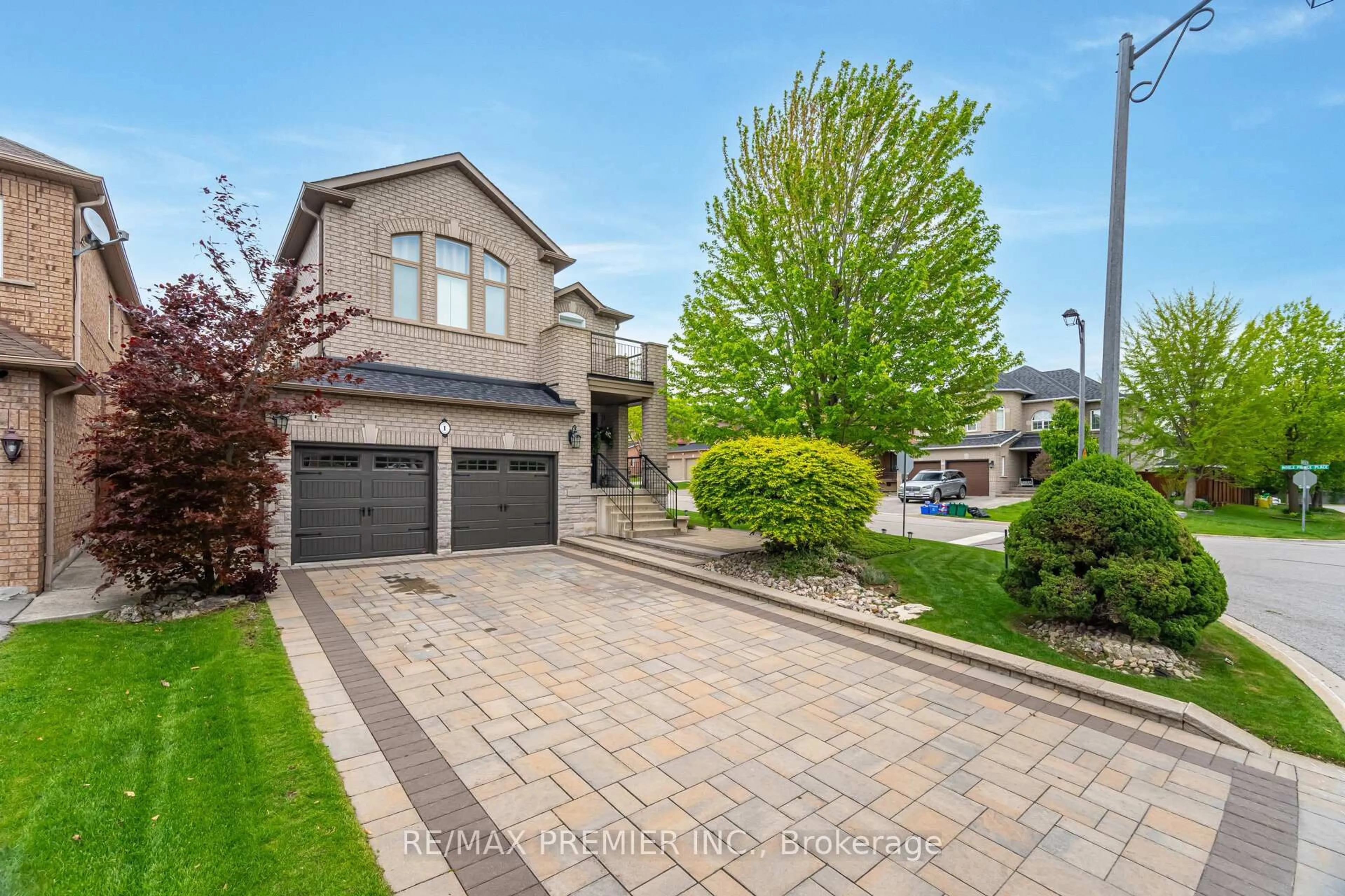 Home with brick exterior material, street for 1 Crown Cres, Vaughan Ontario L4H 1S5