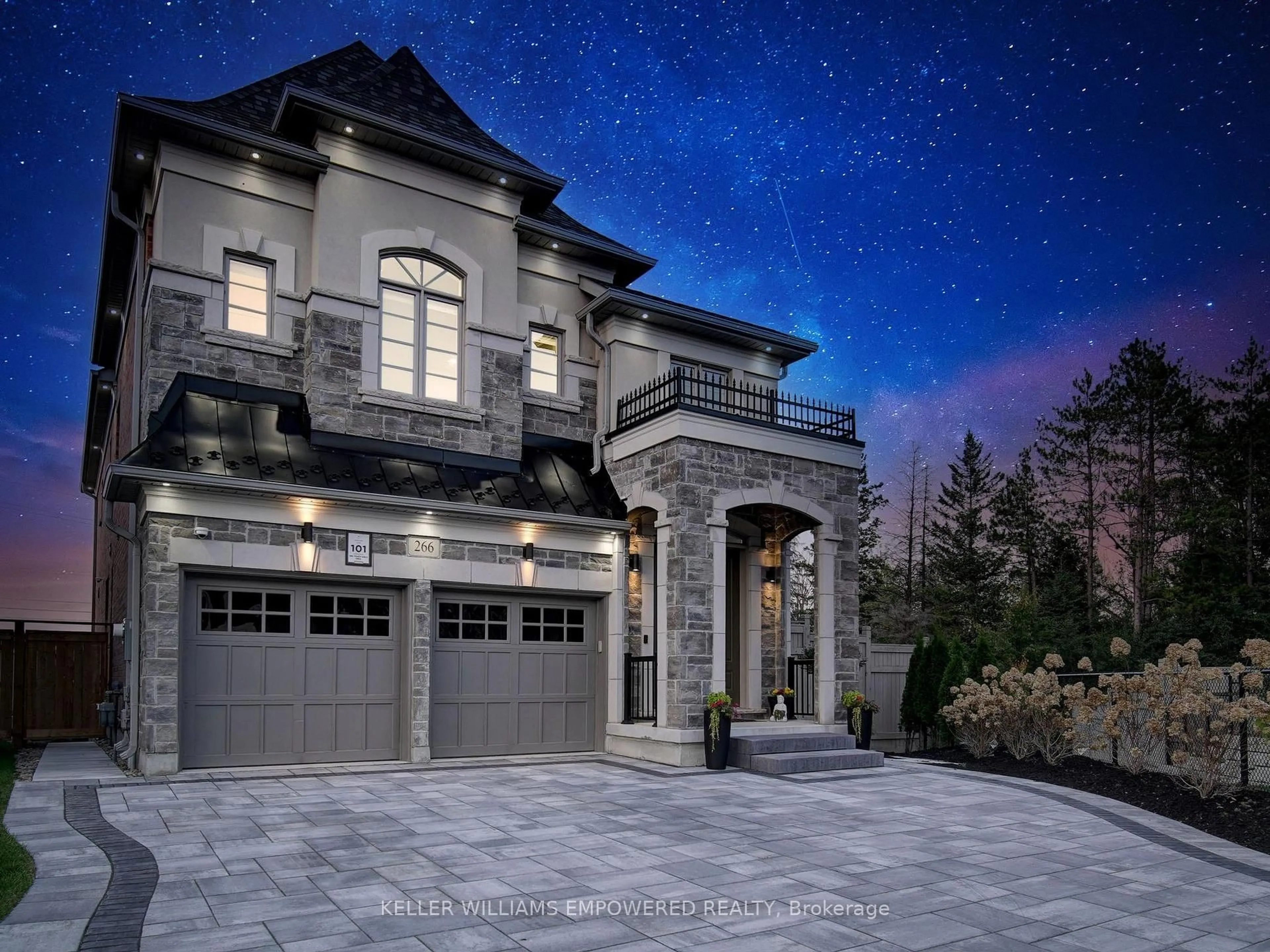 Home with brick exterior material, street for 266 Touch Gold Cres, Aurora Ontario L4G 3X5