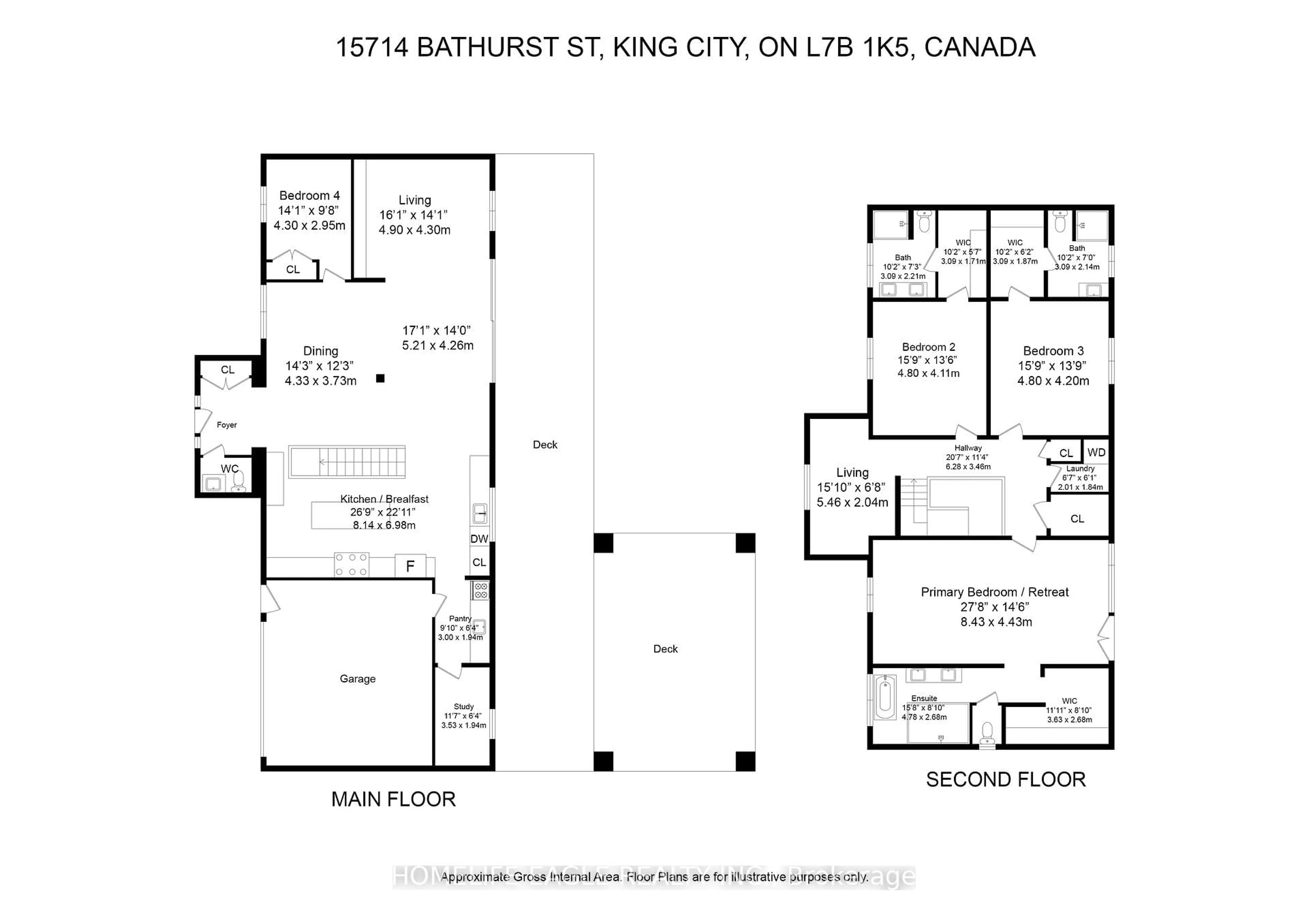 Floor plan for 15714 Bathurst St, King Ontario L7B 1K5